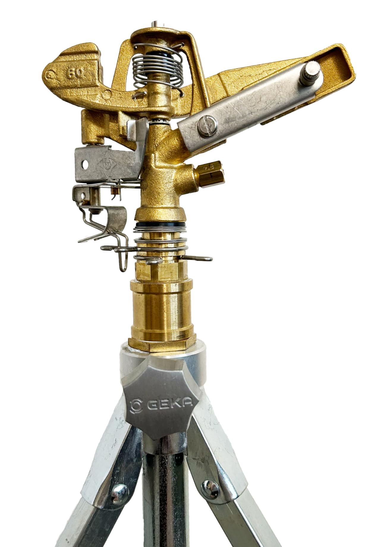 GEKA Sektoren Hochregner Set (Wurfweite ca. 16 m, ca. 32 l/min, Sektor 20°-360°, Storz C Anschluss, Mind. 2 bar, Flächenbrandbekämpfung, Brandbekämpfung, Regnersystem) 57.5840.9