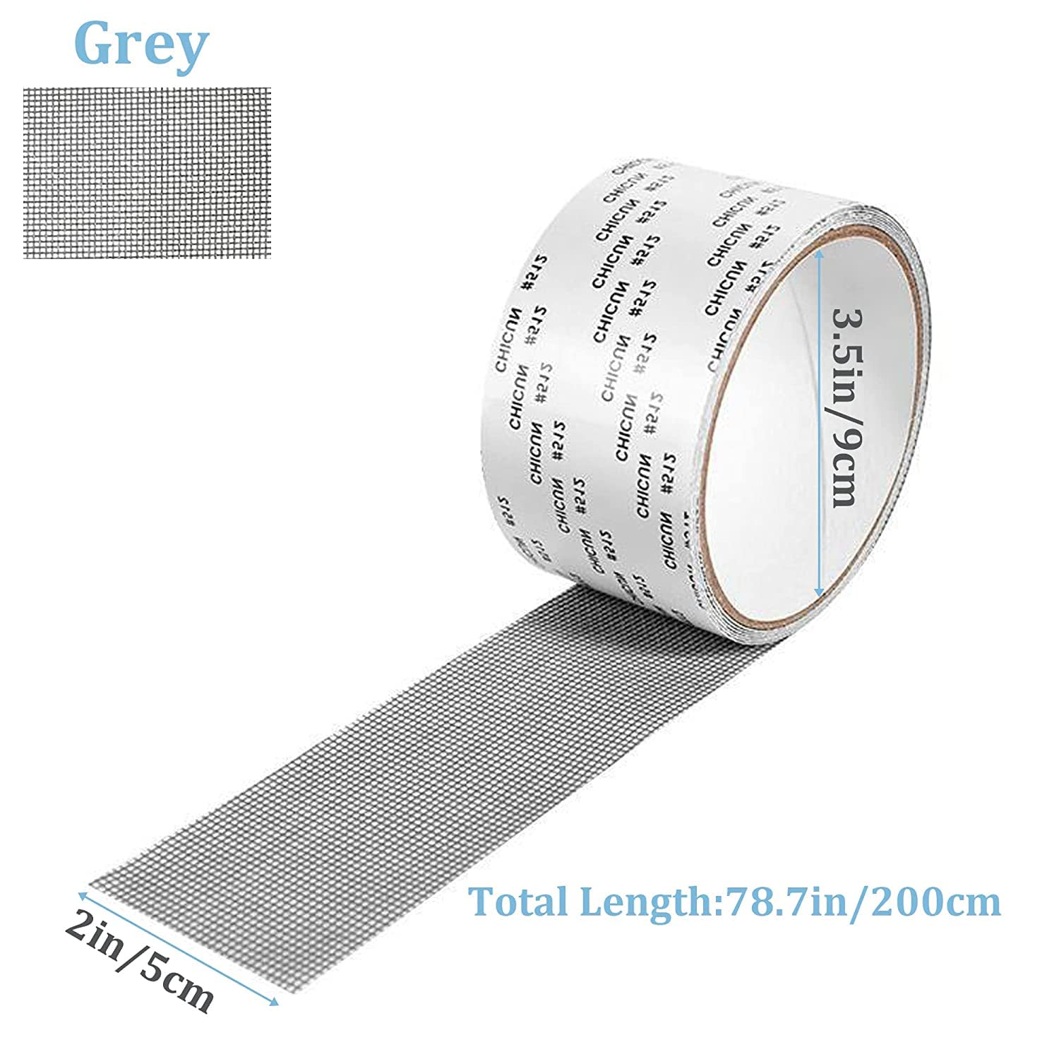 SKOFRI Screen Repair Tape, Window Insect Screen Adhesive Tape Windows and Door Screen Repair Tape, with Waterproof Strong Adhesive Seal Window Screen Fiberglass Mesh Patch Mosquito Net 3