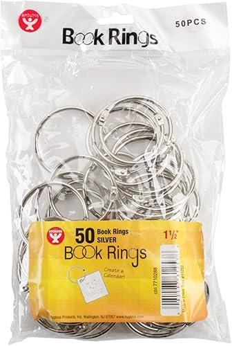 Vista 15 de Hygloss Products, Inc Hygloss Products - Anillos para libros, 2 pulgadas Variado