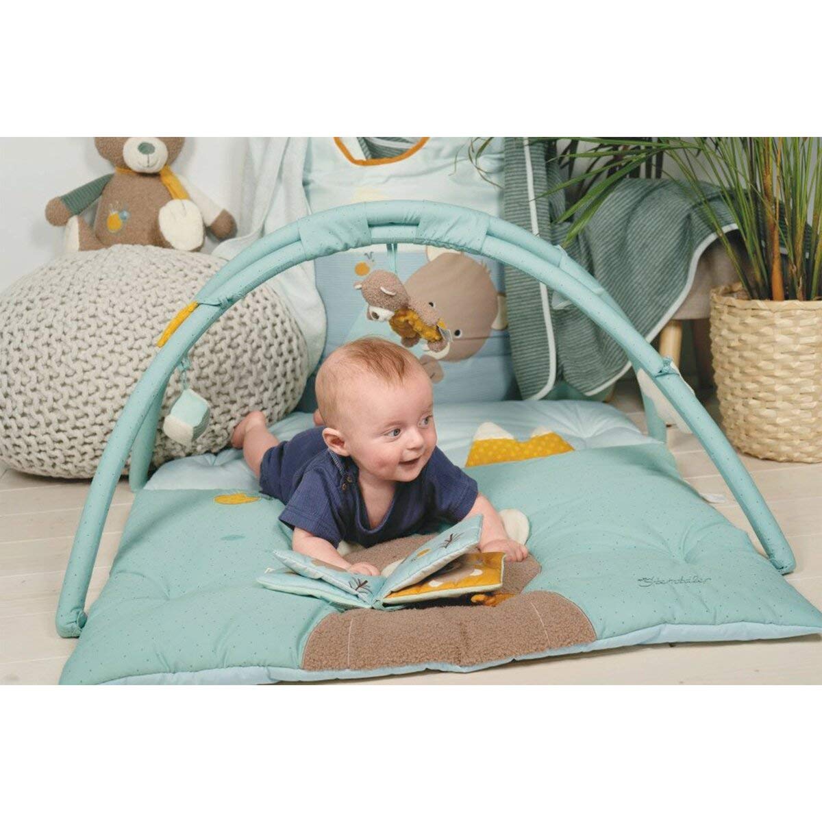 Sterntaler Arco y Manta con Juegos Oso Ben, Edad: 0-18 Meses, 100 x 80 cm