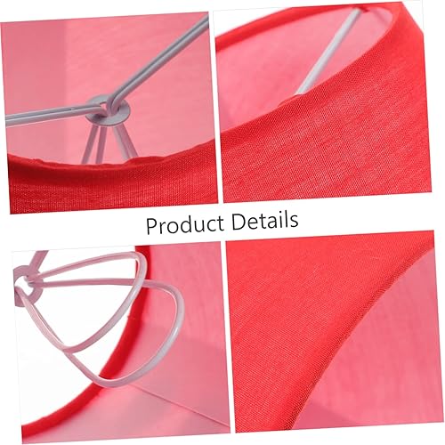 Miniatura 6 de Housoutil Pantalla de tela rústica, lámpara de mesa rústica, mini clips, lámpara de papel, pantalla de lámpara, pantallas con clip en tambor,
