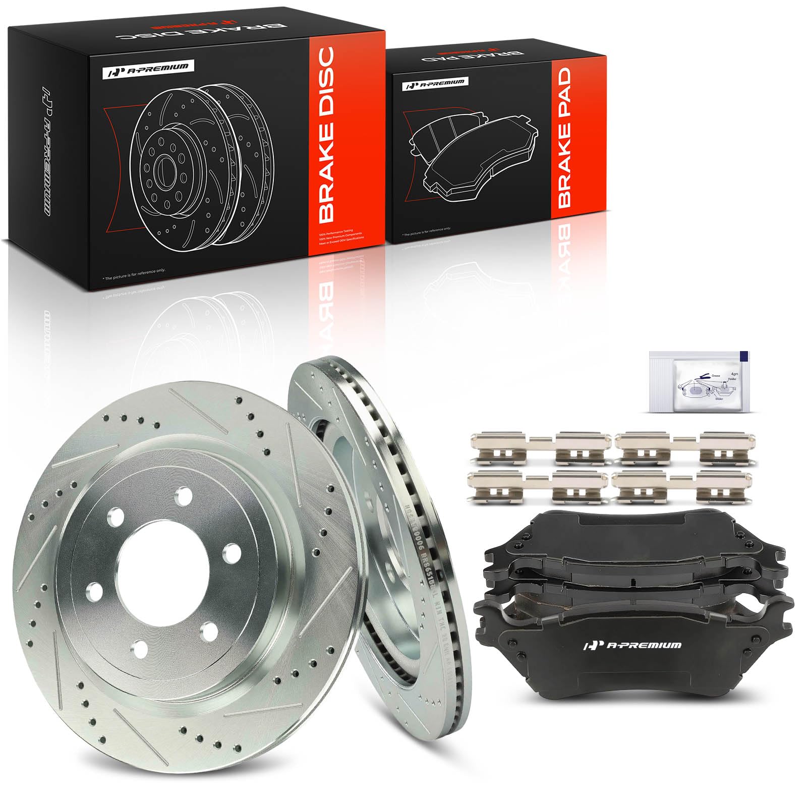 Amazon.com: A-Premium 13.23 In (336mm) Rear Brake Rotors & Ceramic