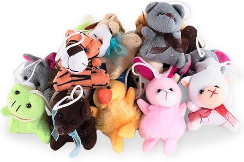 Miniatura 2 de Super Z Outlet Mini lindos animales de peluche para niños, espectáculos, tiempo de juego, escuelas - (paquete de 20)