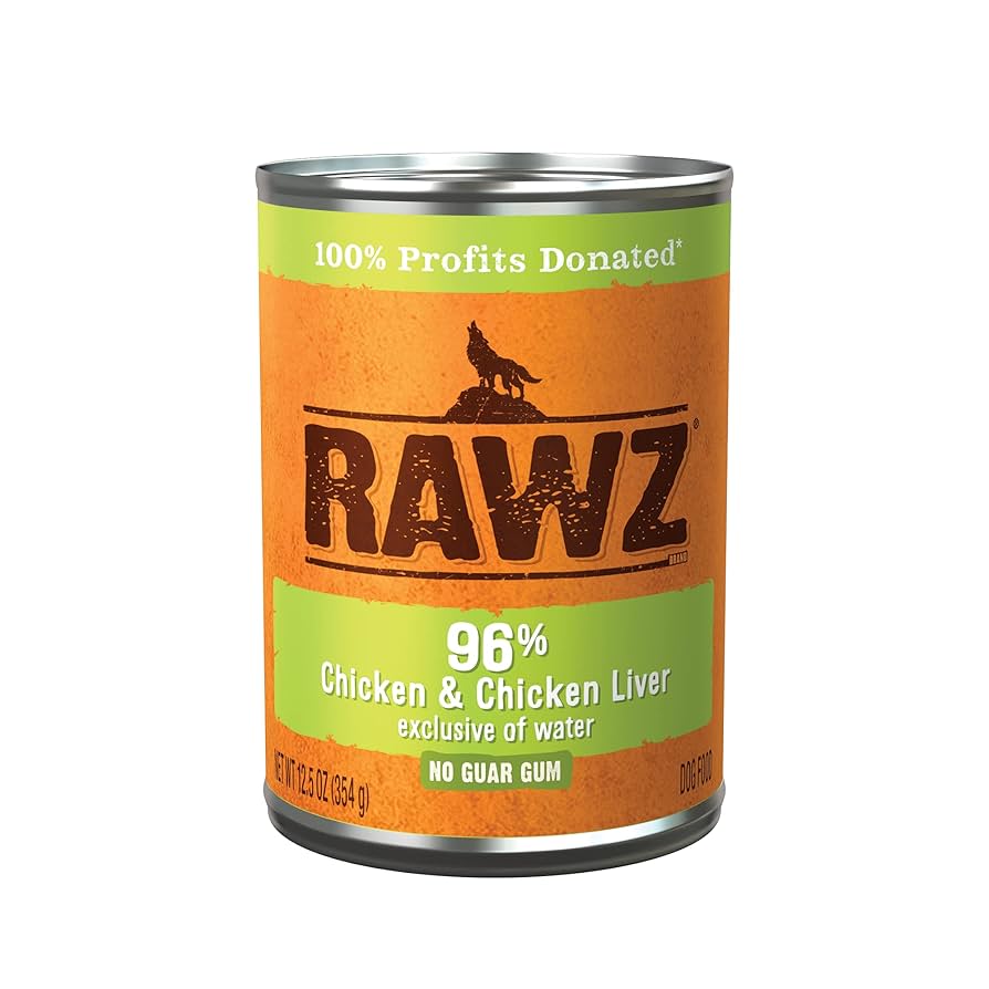 Amazon.com: Rawz 96% 肉類罐頭濕糧12 包/12 盎司(約354.4 毫升