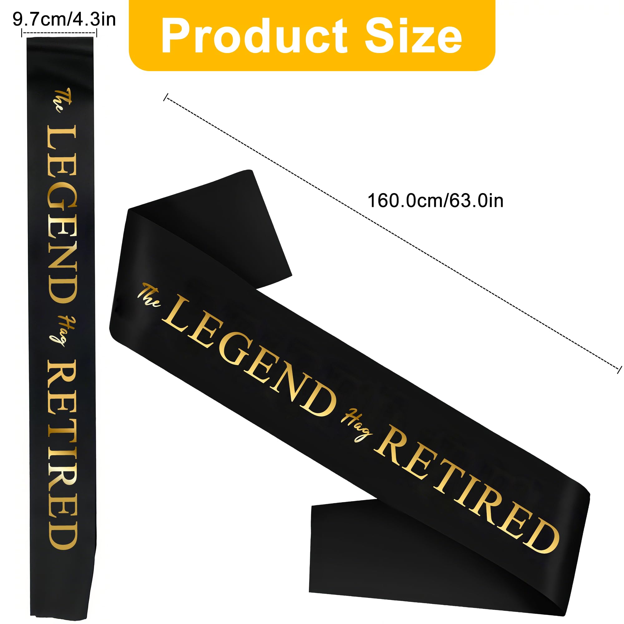 Retirement Sash Soft Officially Retired Sash for Women Men Retirement Celebration Sash Retirement Shoulder Straps - Image 3