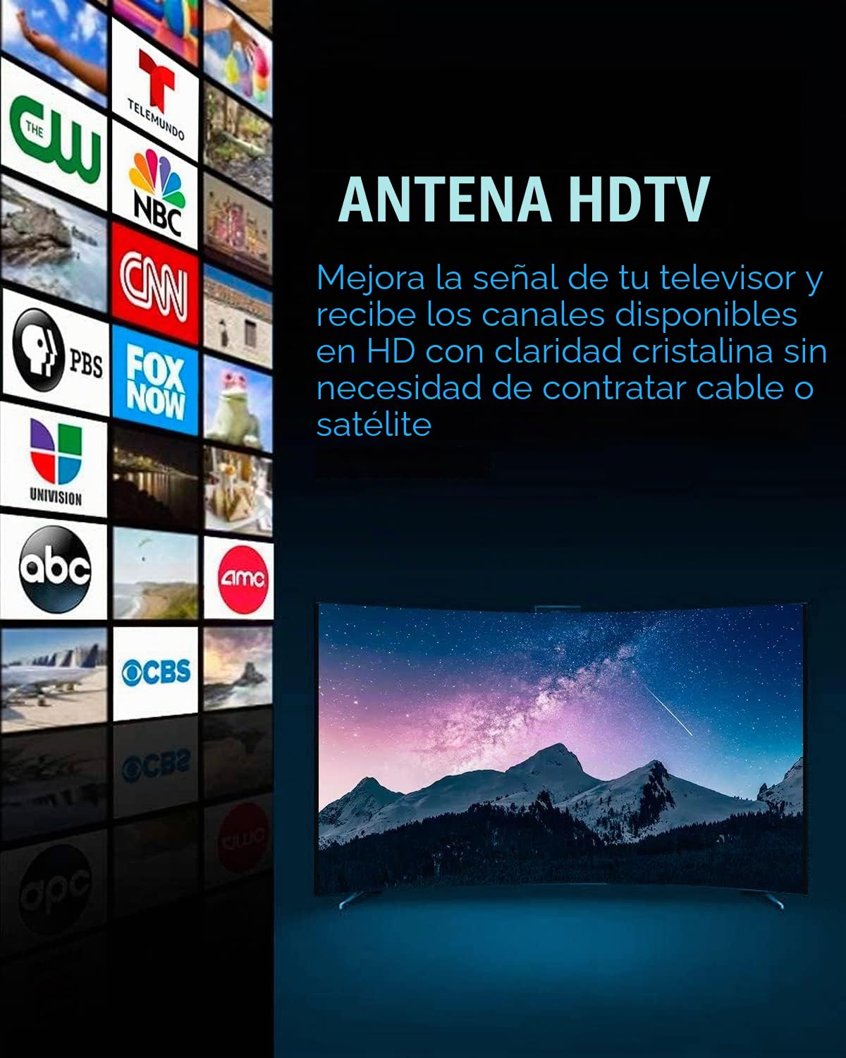 Antena digital amplificada HD TV para exteriores, 150 millas motorizada de rotación de 360 grados, control remoto inalámbrico, cable coaxial RG6 de 40 pies, UHF VHF 1080P 4K, compatible con 2