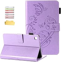 Vista 21 de Galaxy Tab A7 Lite 8.7 pulgadas SM-T225/T220 Trifold Case 2021 Modelo 2021 Ultra Delgada Funda Folio Ligero con Soporte Multi-Ángulo Delgado Cuero