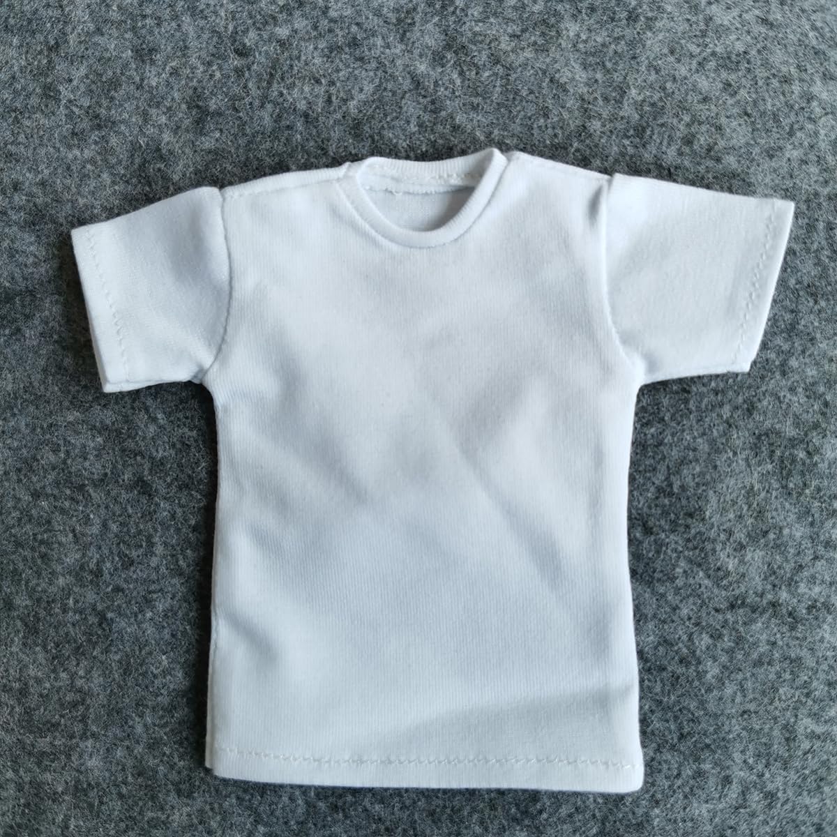 1/6 Custom Scale 2X T-Shirt Clothes for 12" Female TBL Phicen Jo Action Figure Doll Clothes Toy (Black+White)