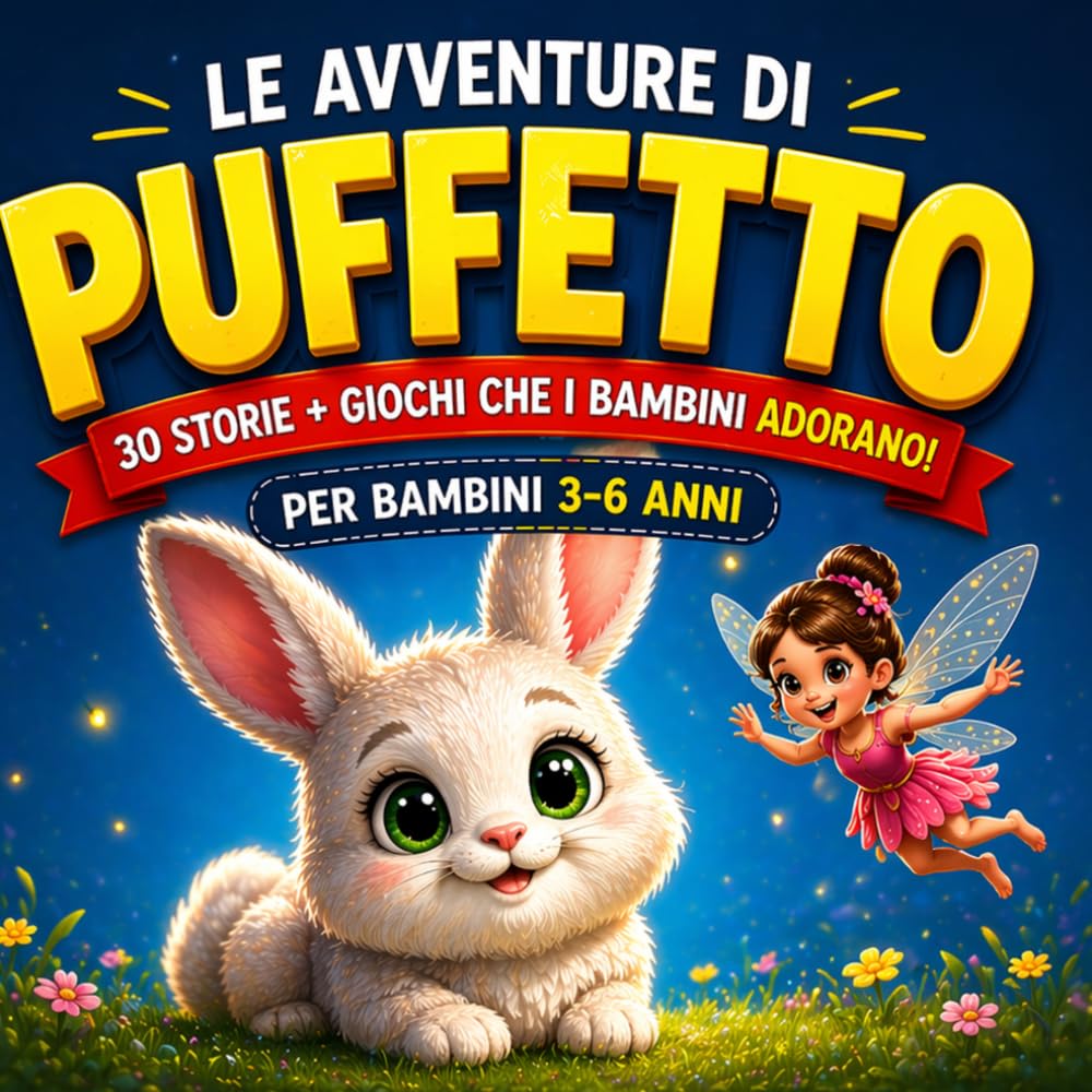 Le avventure di Puffetto: Favole e pagine per giocare per bambini da 3 a 6 anni