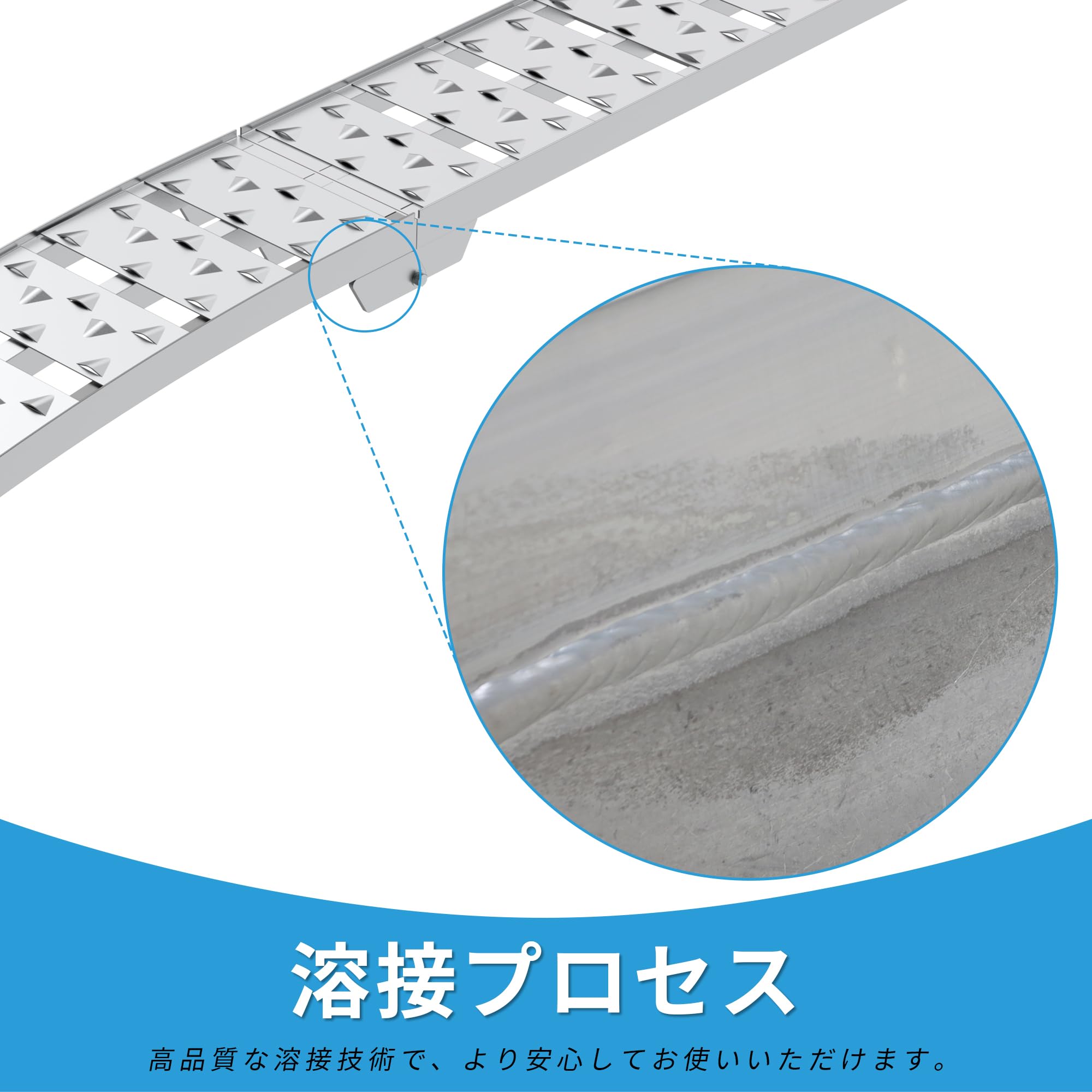 Amazon.co.jp: REYOUNG アルミラダー 2本セット 長さ220cm 幅28cm