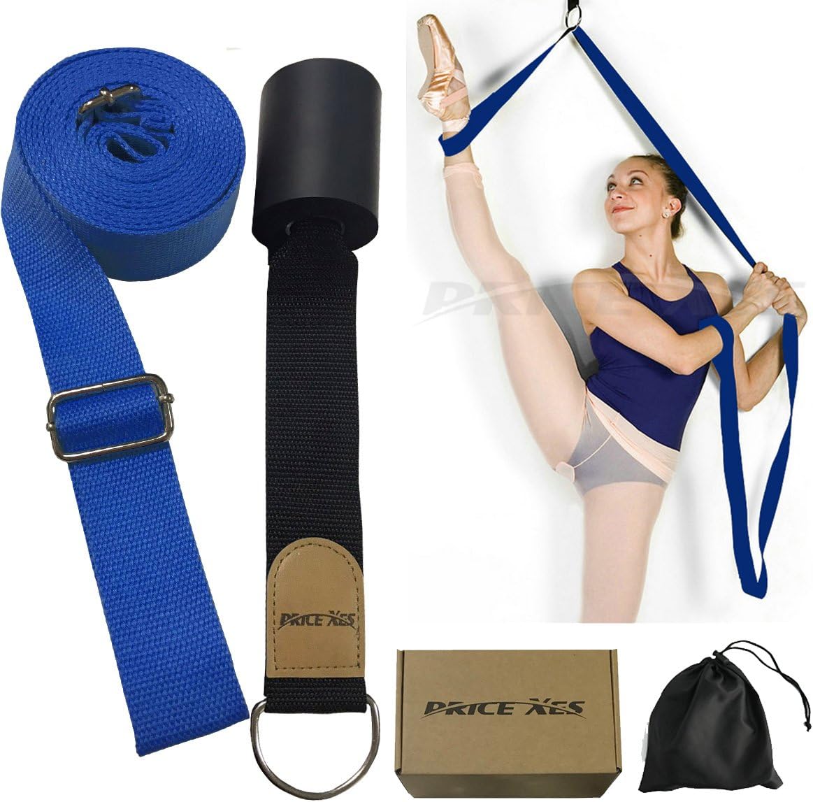 KimDaro Leg Stretcher, Door Flexibility & Stretching Leg Strap - Great for Ballet Cheer Dance Gymnastics or Any Sport Leg Stretcher Door Flexibility Trainer Premium Stretching Equipment