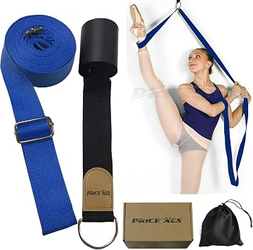 Leg Ballet Yoga Stretcher, Door Attachment Get More Flexible, Flexibility & Stretching Leg Straps - Great for Cheer Dance Gymnastics or Any Sport Trainer Premium Stretch Fitness Equipment