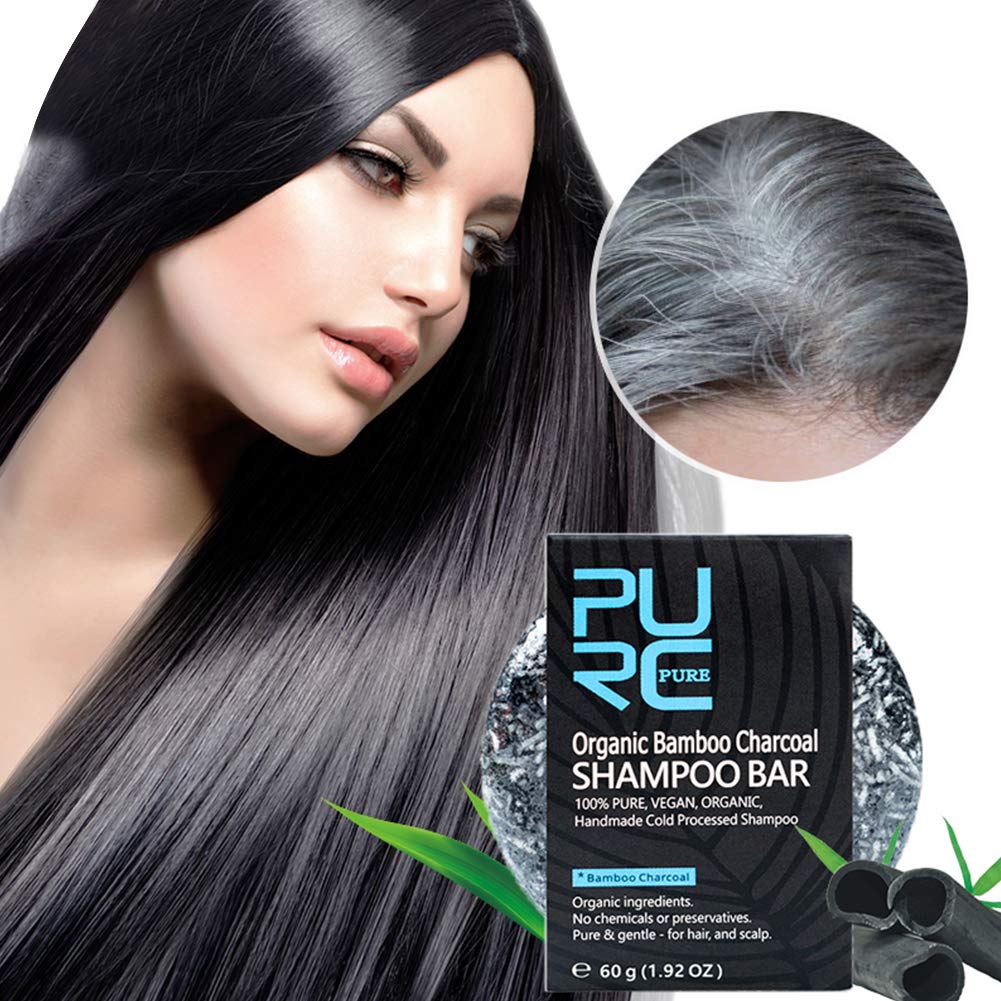 Amazon.com : Gray White Hair Color Dye Treatment Bamboo Soap,MKYUHP  Charcoal Clean Detox Soap Bar Black Hair Shampoo Shiny Hair Scalp Treatment  : Beauty & Personal Care