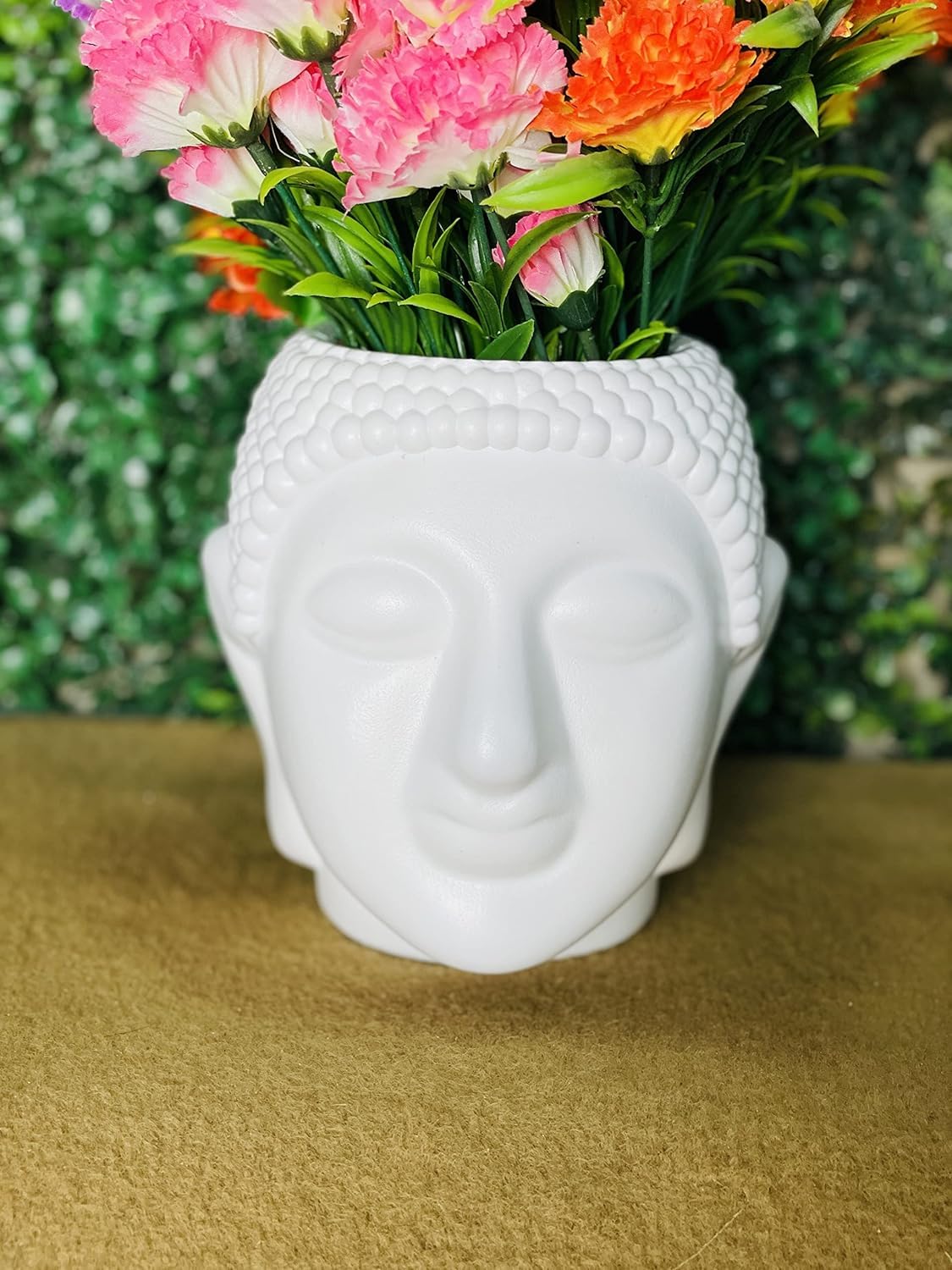 GOPINATHJI Go Hooked Buddha Pot Plastic White Flower Pot/Plant Pots for Home Decor, Washroom and Office Decor (Set of 1) (B0CZTLTVXT) Amazon Price History, Amazon Price Tracker