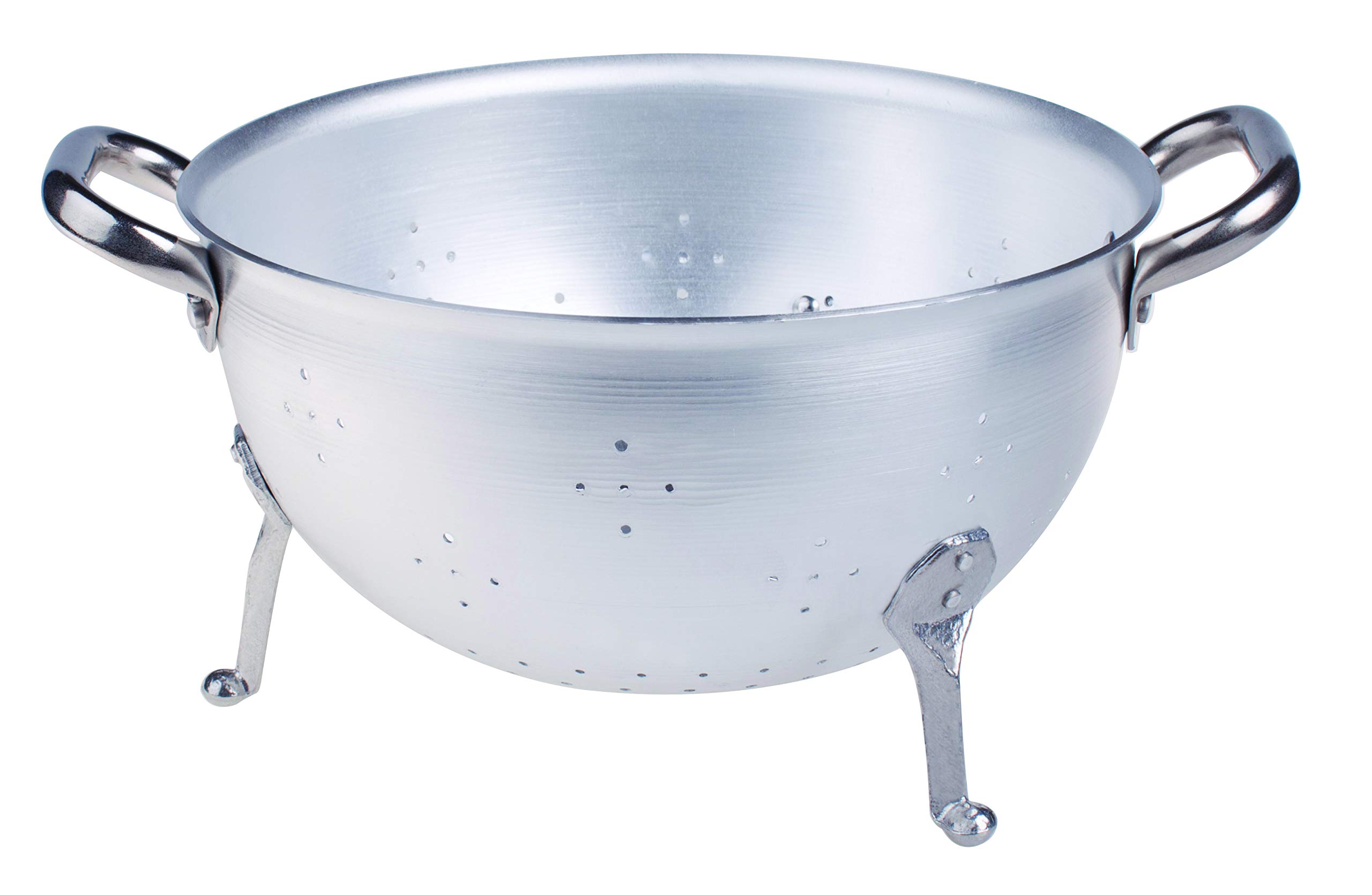 Pentole Agnelli Professional Aluminium 3 Mm. Tripodal Colander With 2 Handles, Diameter 26 Cm.