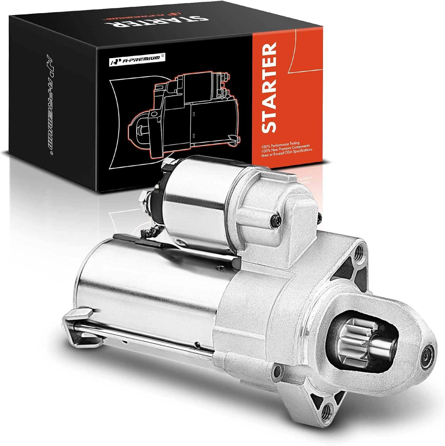 A-Premium Starter Motor Compatible with Mercedes-Benz C350 E350 R350 SLK350 ML350 GLE350 V6 3.5L, GL450 SL400 GLE400 GLE450 AMG GLE43 AMG GLS450 SL450 V6 3.0L, 12V 1.1KW 10 Teeth Clockwise