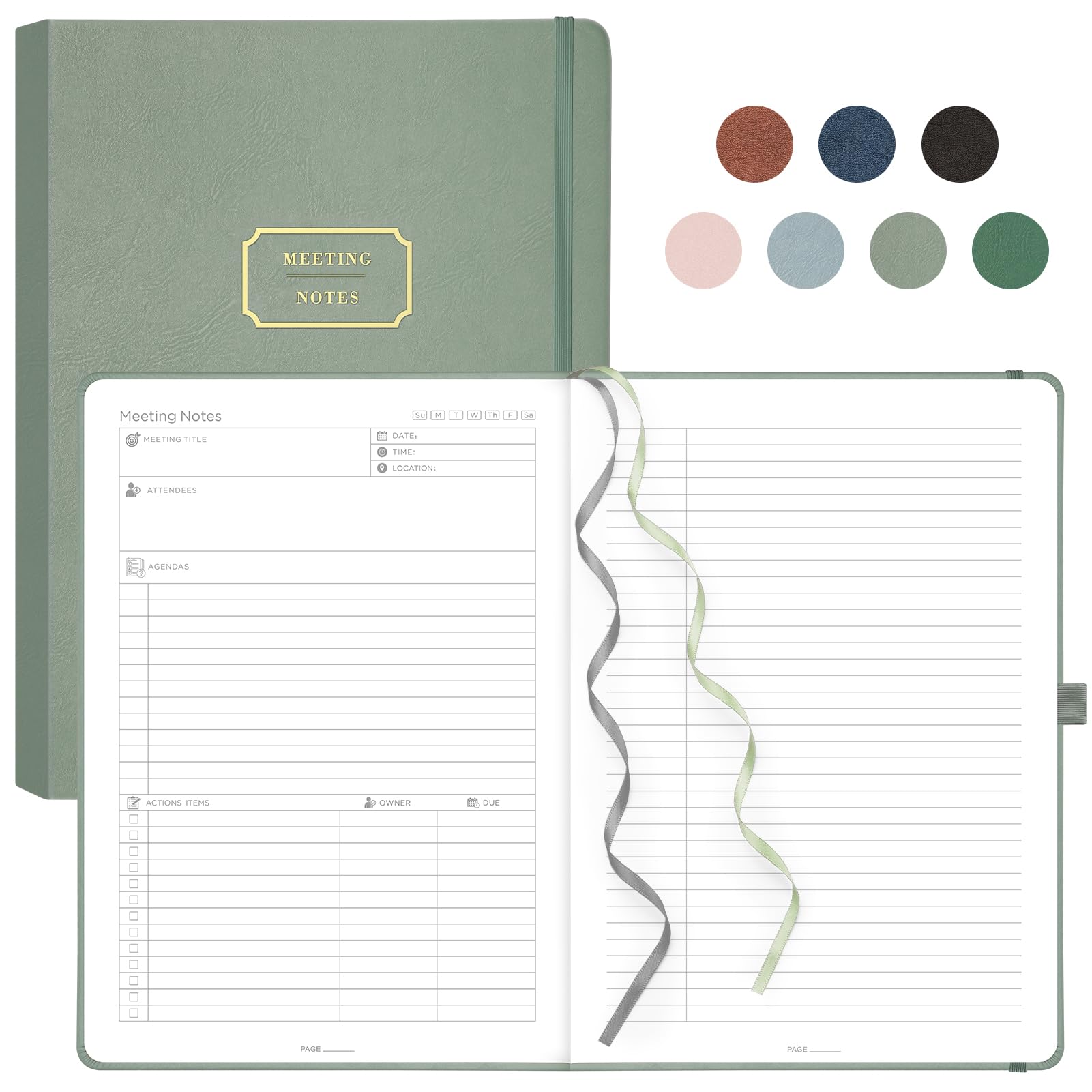 EMSHOI Meeting Notebook B5-320 Pages Large Diary Planner To Do List Notepad, 100gsm Thick Paper - View #2
