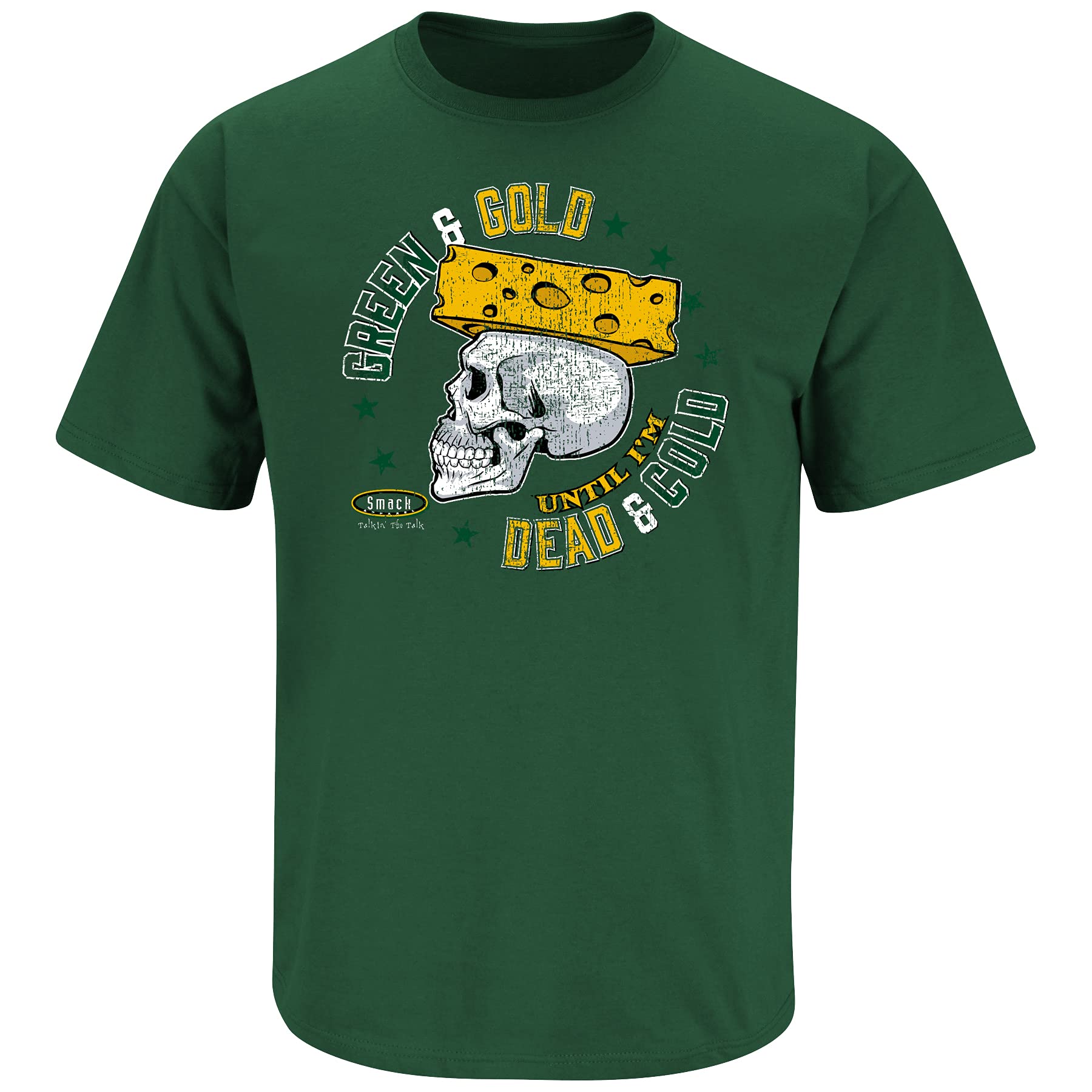 Green & Gold Until I'm Dead & Cold T-Shirt for Green Bay Football Fans (SM-5XL)