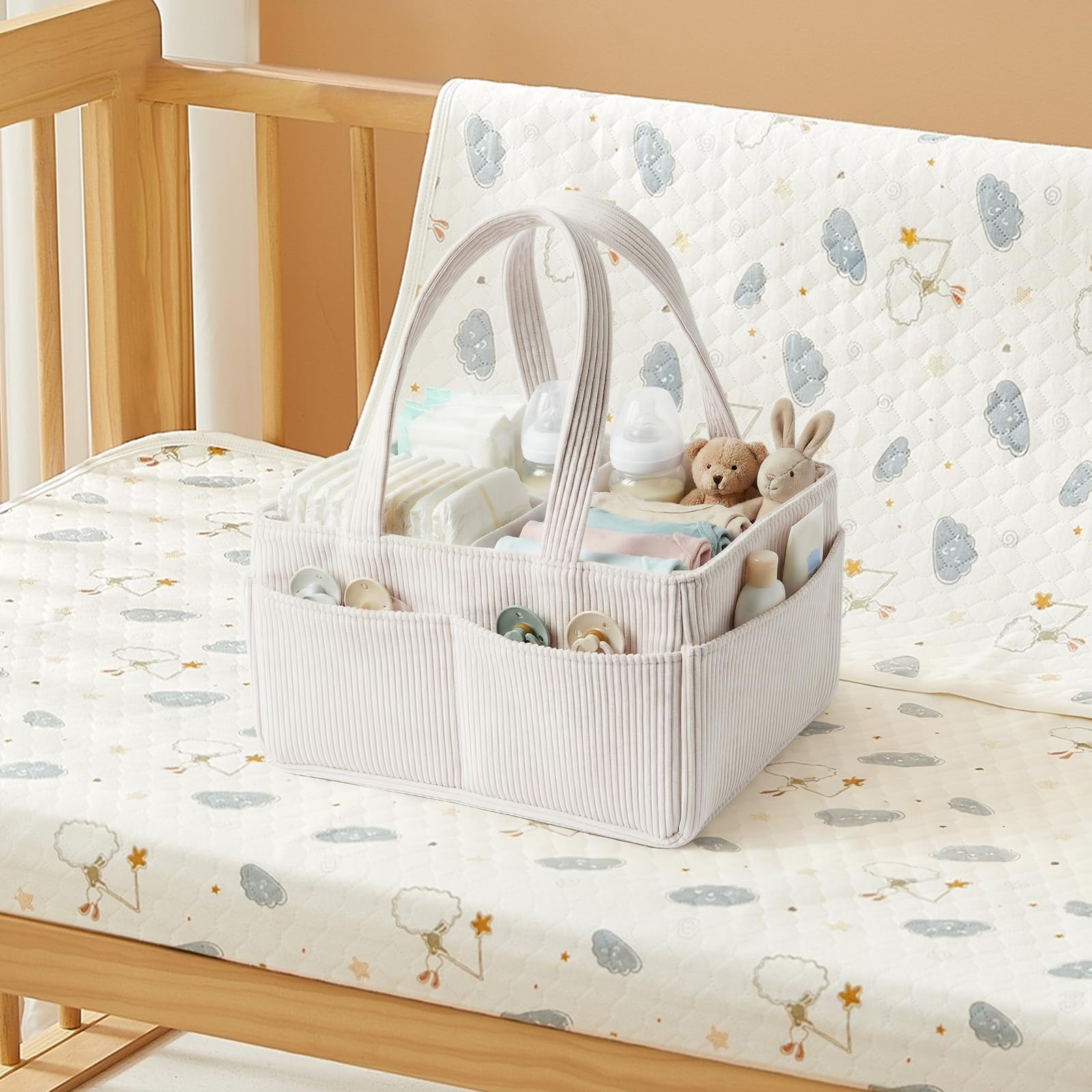 Panier à couches organisateur table à langer grand rangement chambre enfant station à langer