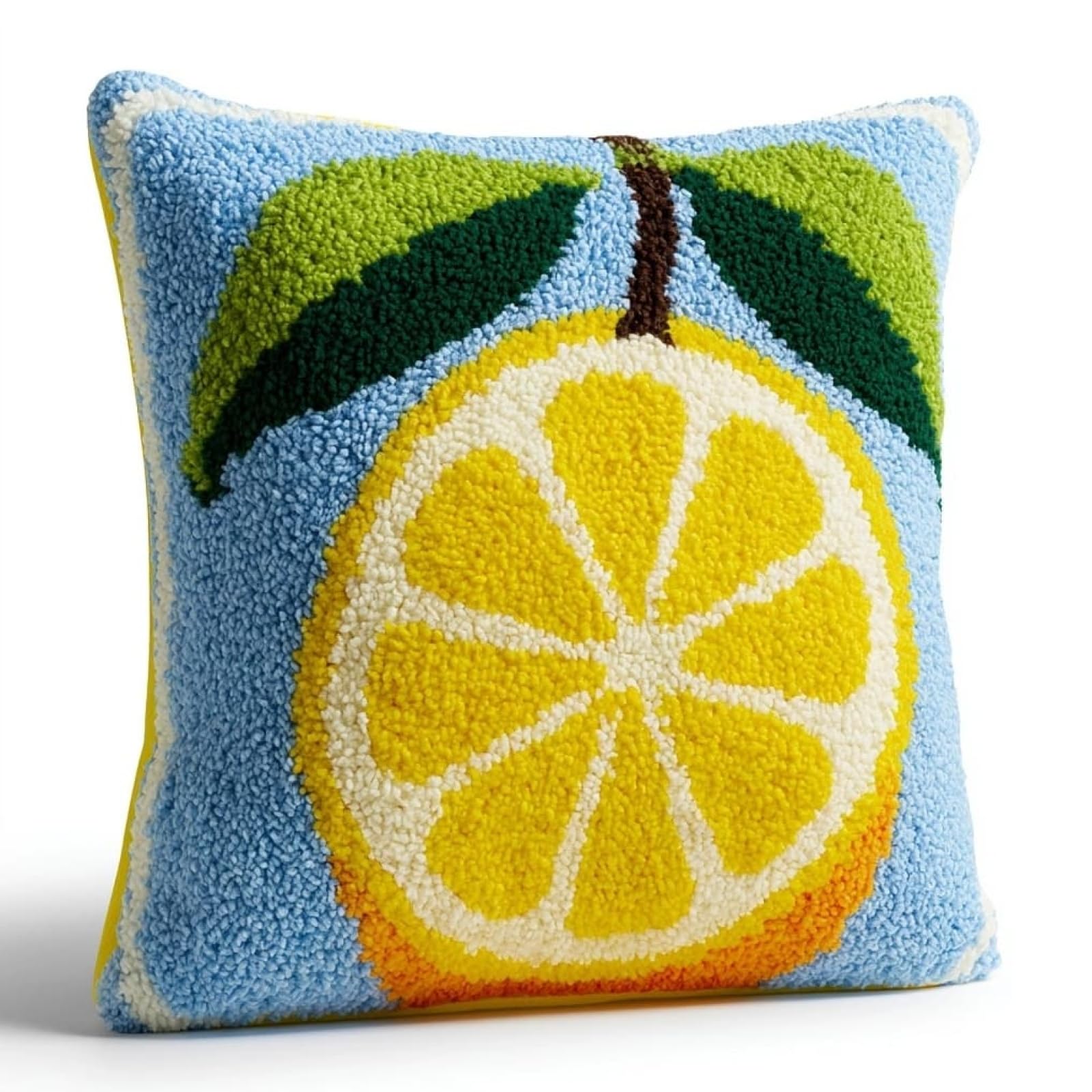 AxiangziK Latch Hook Cushion Kits for Adults,Lemon