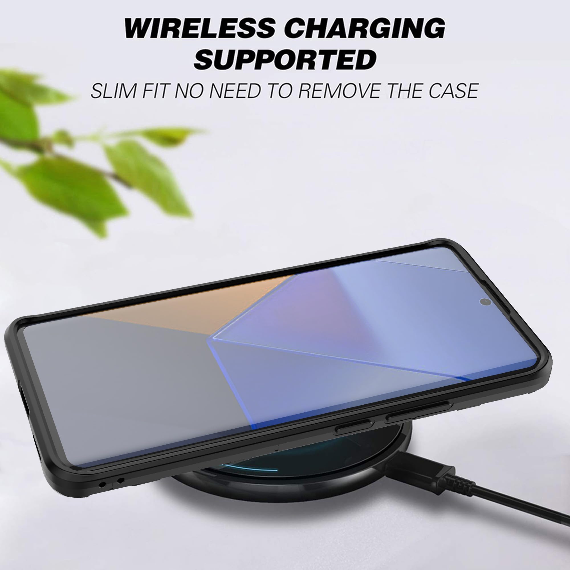 ESTH® Custodia per Xiaomi Redmi Note 13 Pro Plus con Supporto