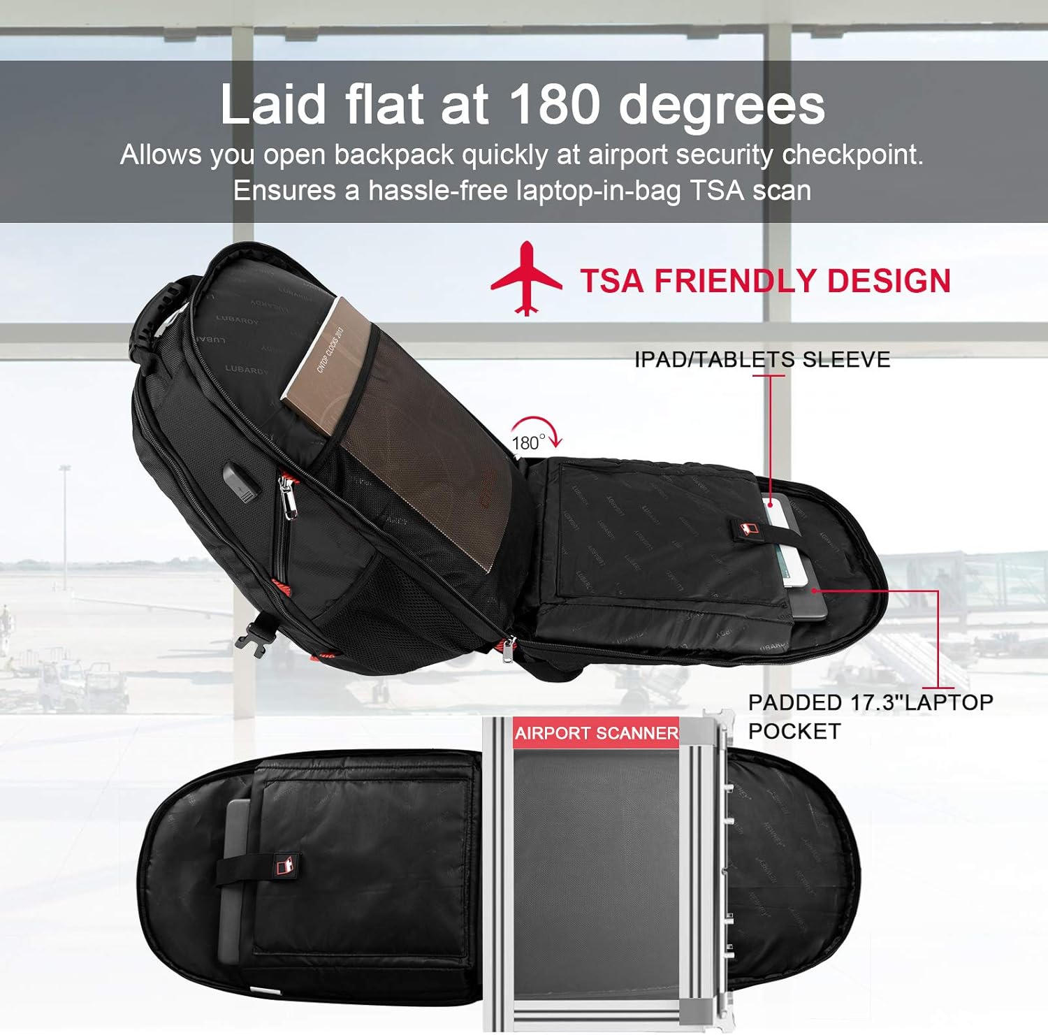 Exclusive Discount 70% Price Extra Large Laptop Backpack 17 Inch Travel Waterproof Backpacks College School Business Men Laptops Backpacks with USB Charging Port 17.3 Gaming Computer Backpack for Men Black