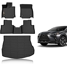 Floor Mats and Cargo Liner Set TPE Rubber Liner Trunk Mat for 2022 2023 2024 2025 NX NX250/NX350/NX350 F Sport/NX350h+/NX450h+/NX450h+ F Sport, NX Accessory Mat