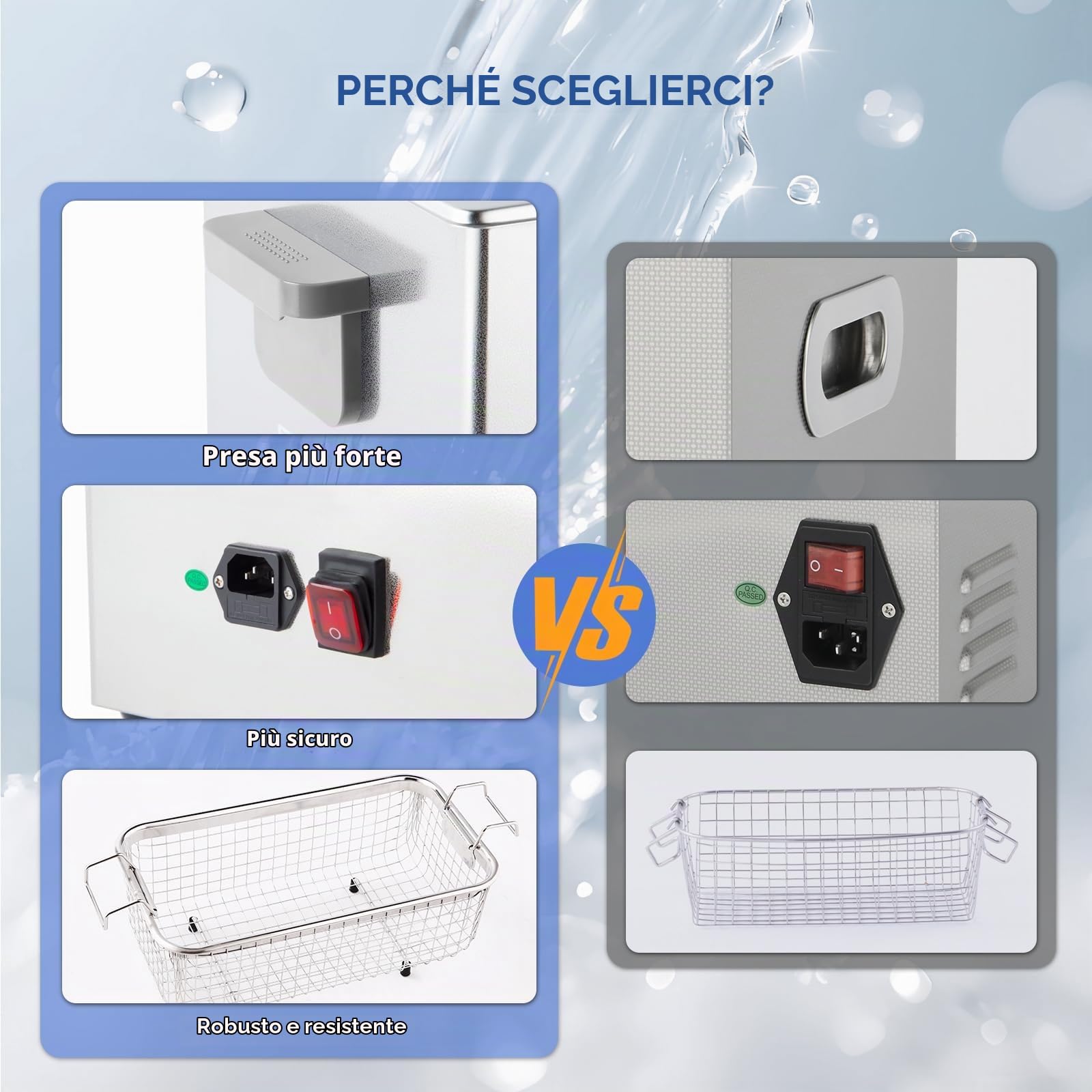 DK SONIC 4L Touch Control Pulitore ad Ultrasuoni, 120W Precisione Pulitore ad Ultrasuoni Gioielli con Timer & Riscaldamento & Cestino, Multi-Applicazione per Occhiali, Catene, Orologi