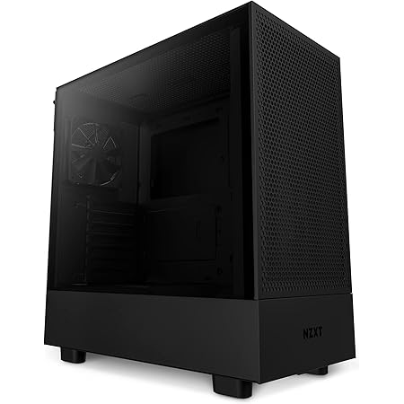 NZXT H5 Flow Compact ATX Mid-Tower PC Gaming Case – High Airflow Perforated Front Panel – Tempered Glass Side Panel – Cable Management – 2 x 120mm Fans Included – 280mm Radiator Support – Black