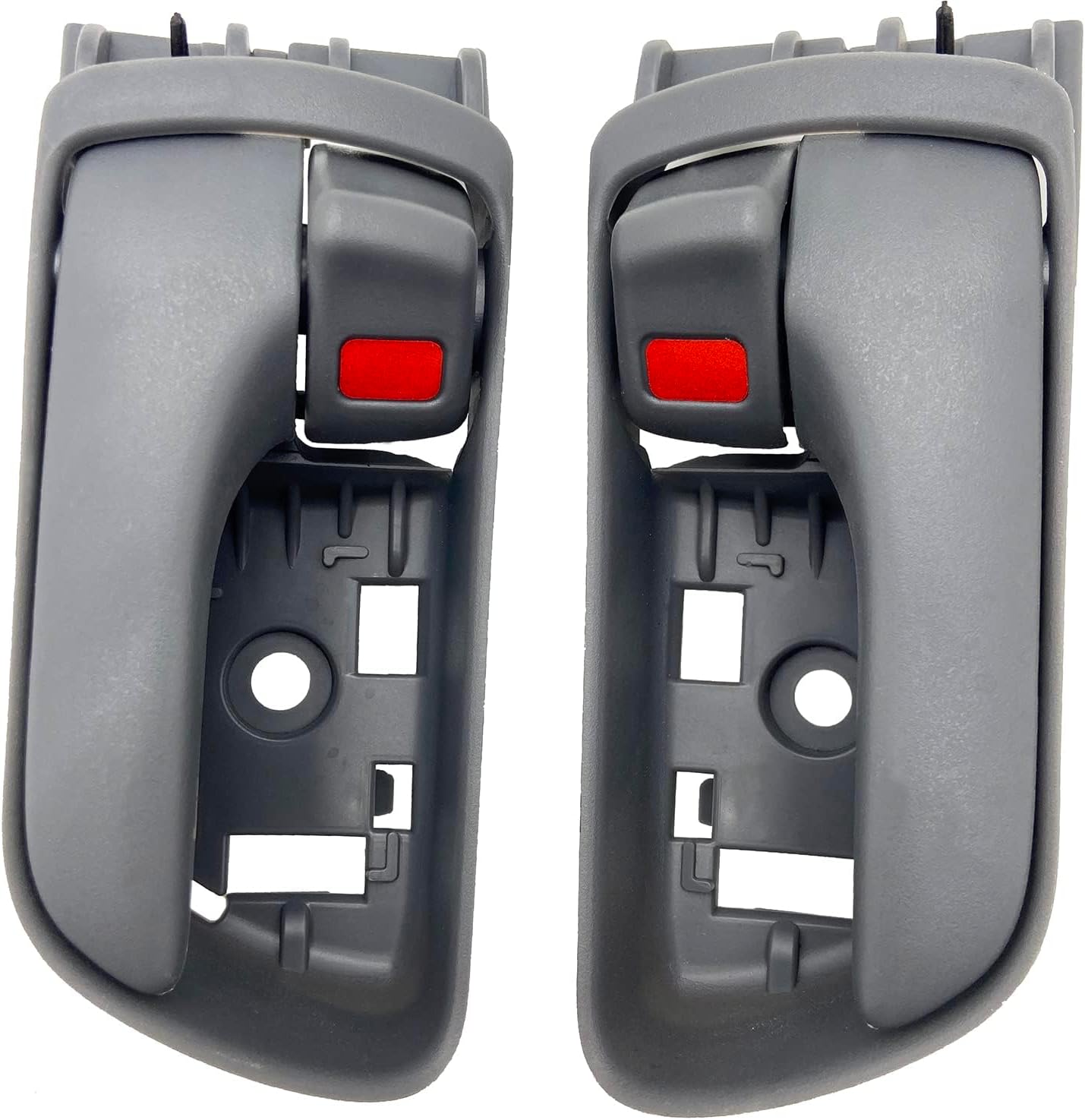 Cheriezing Interior Door Handle Grey Compatible with 2004-2010 Sienna Inside Inner Handle Replace# 69206-AE010 FL, 69205-AE010 FR Set of 2