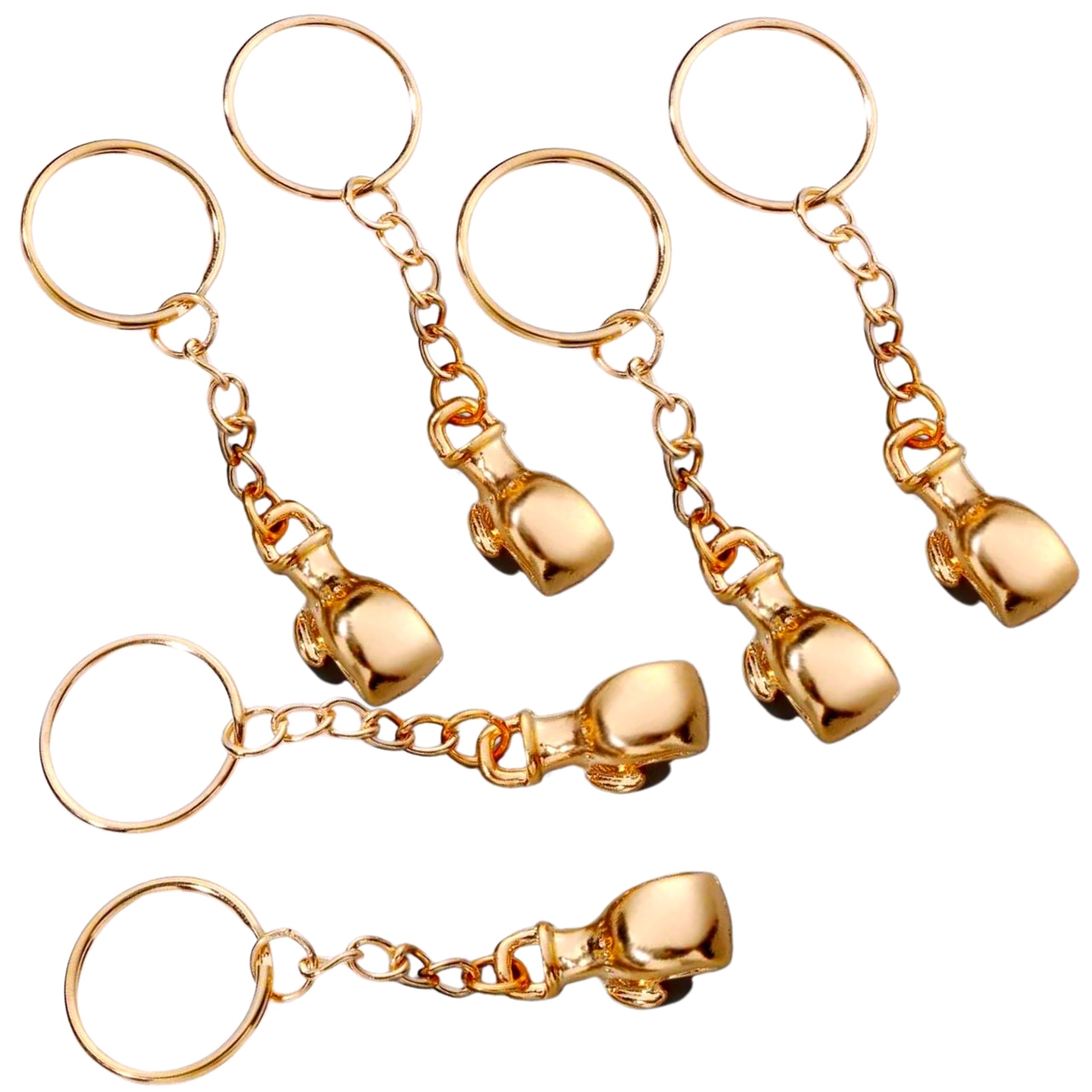 Generic6 PCS Boxing Gloves Keychain, Inspirational Gifts for Who Never Give Up, Fighter Boxer Gift, Sport Souvenirs, Metal