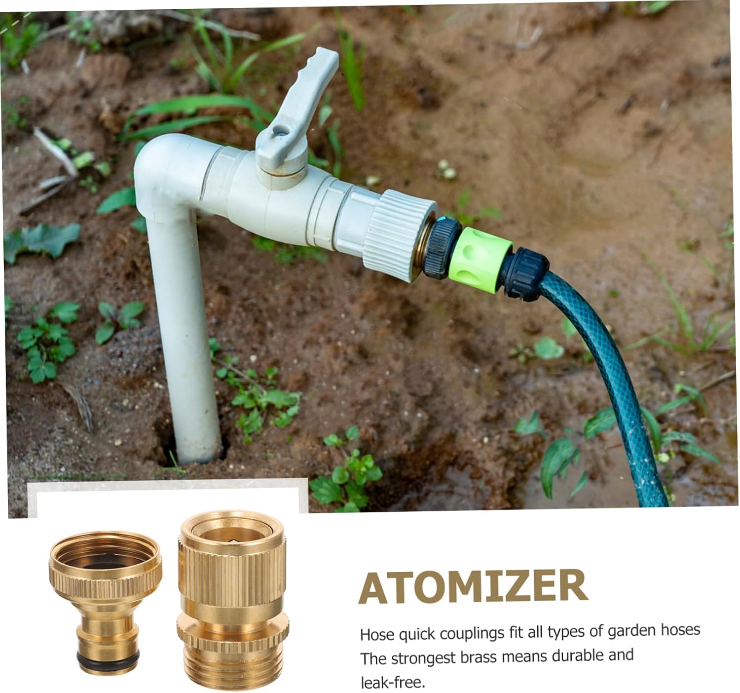 Quick fittings,1 Set Quick Connect Hose Fittings Garden Hose Quick Disconnect Male Hose Connector Garden Hose Connector Garden Hose Adapter