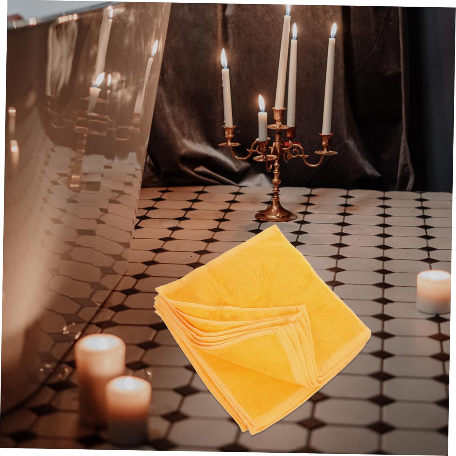 12pcs Soft Cotton Towels Face Cloths Bath Towels Kitchen -Friendly Thicken Absorbent Washcloths