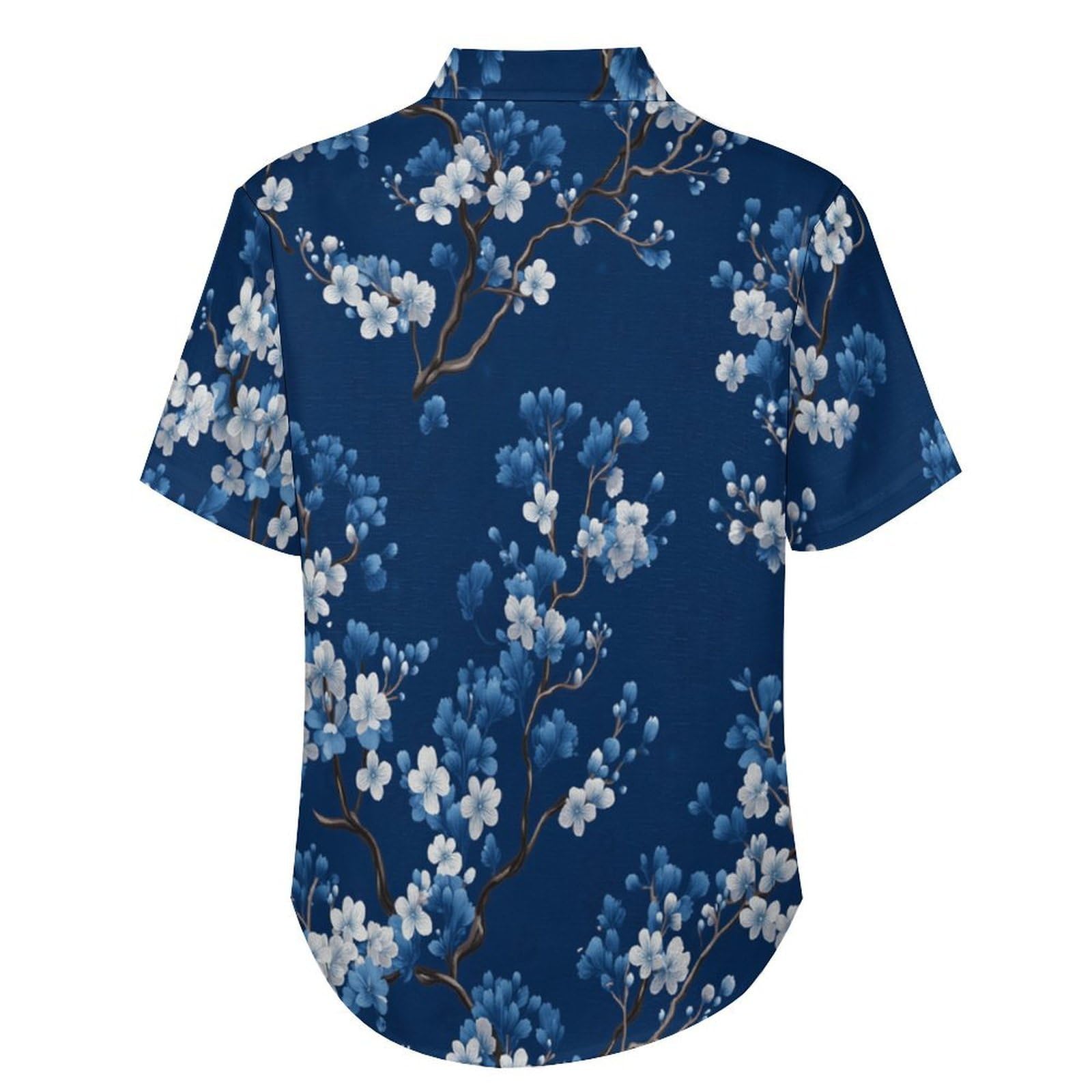 Funky Camicia Hawaiana Uomo, Manica Corta Design Aloha Camicie con Bottoni, Estiva Camicie a Piante Piccoli Fiori Casual Stampa Spiaggia Estate Semplici Camicia