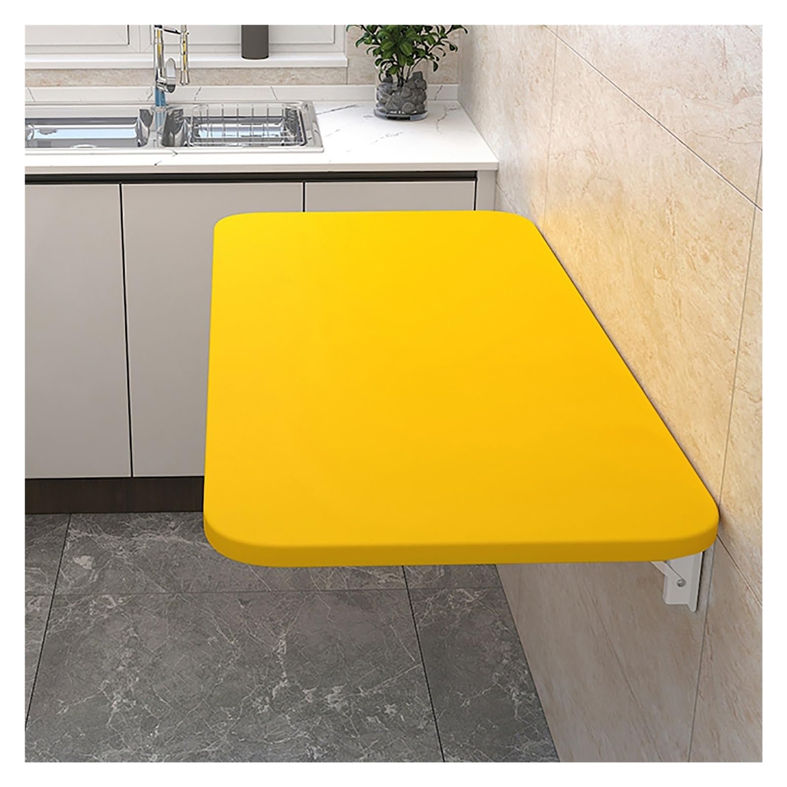 Table à linge pliante en bois avec fixation murale robuste