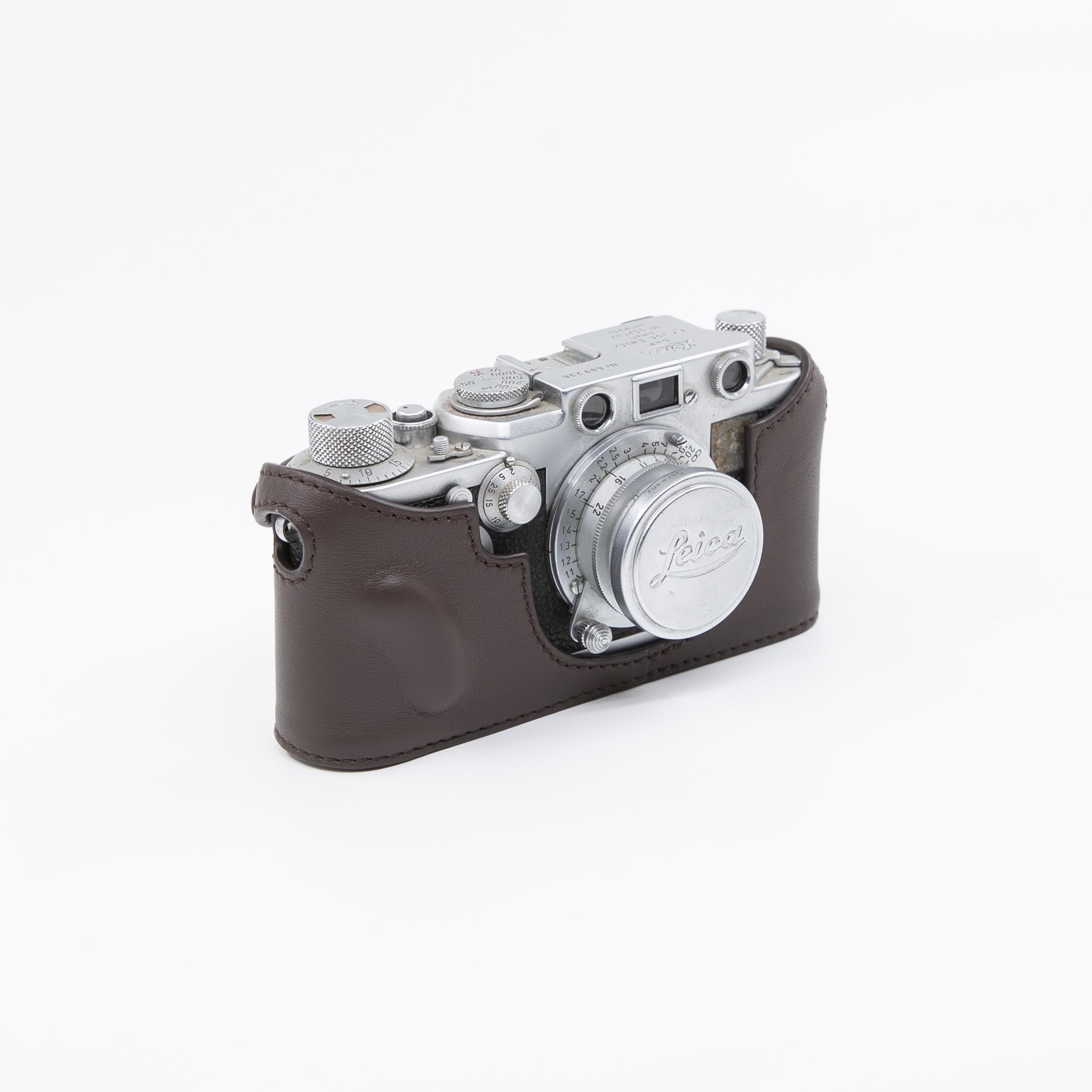 Amazon.co.jp: MRZHOUCASE 本革牛革カメラハーフケース Leica IIIf