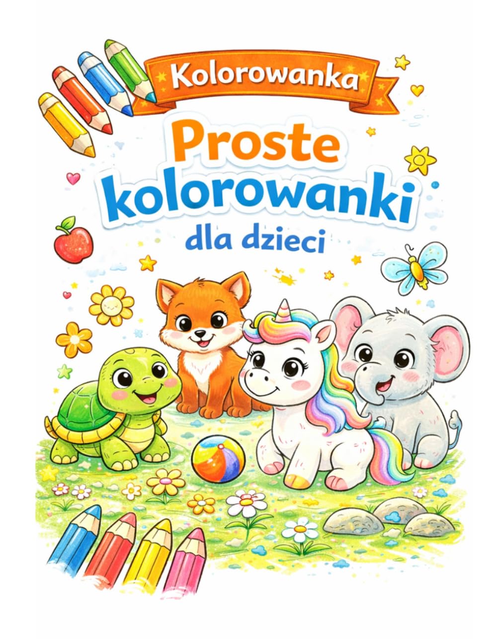 Proste kolorowanki dla dzieci