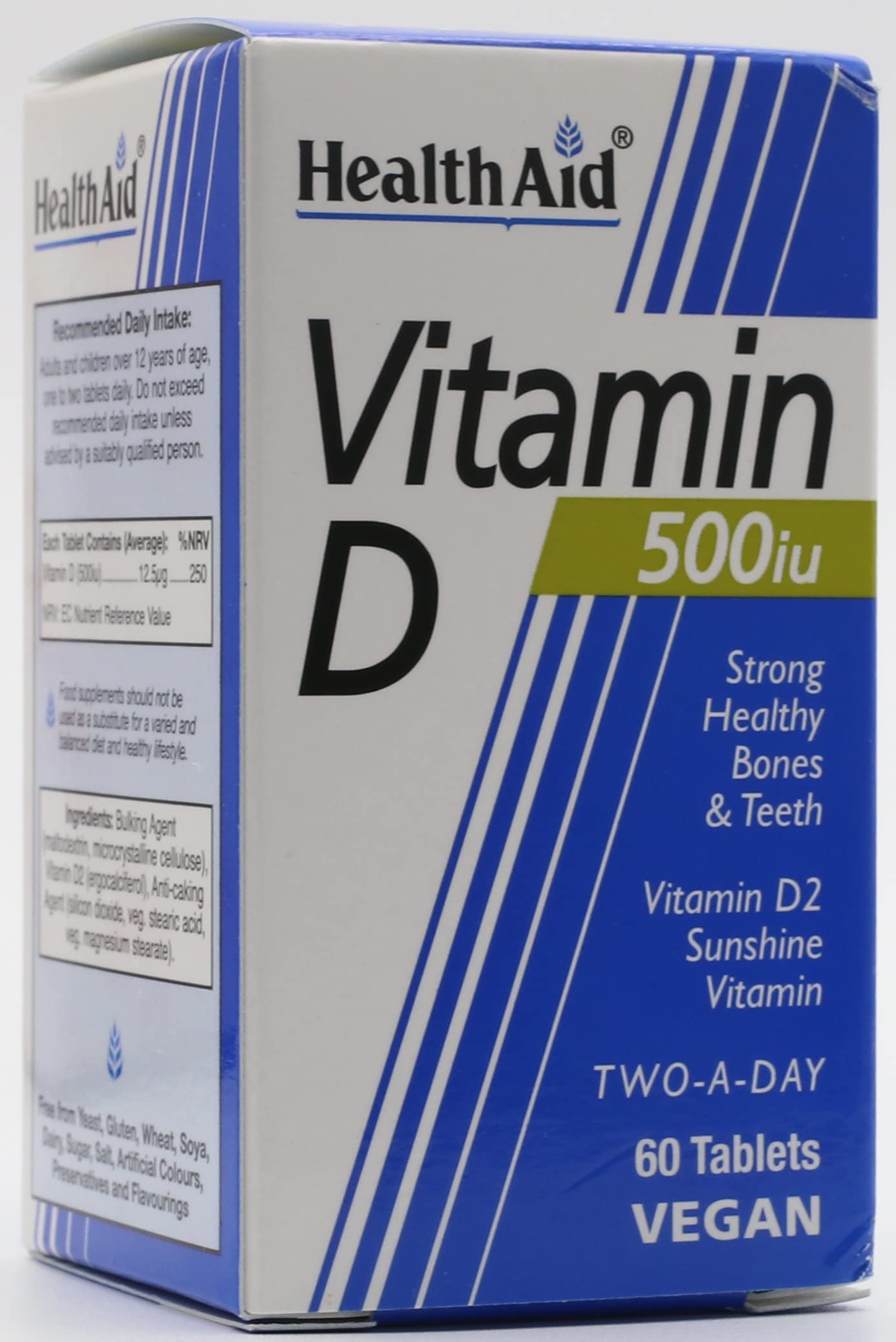 HealthAid Vitamin D 500iu Tablets, 60 Count
