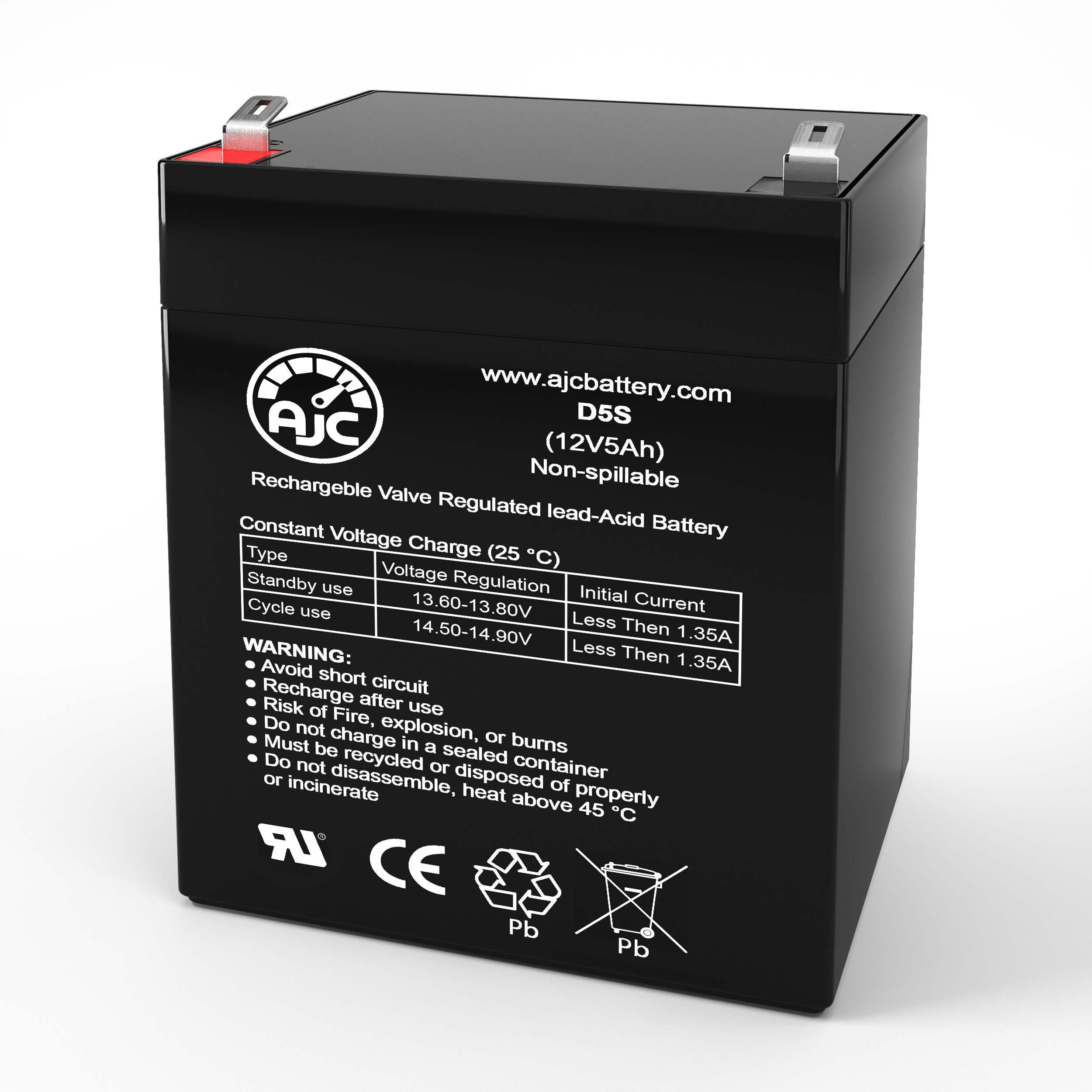 AJC Battery Compatible with CyberPower EC650LCD 12V 5Ah UPS Battery