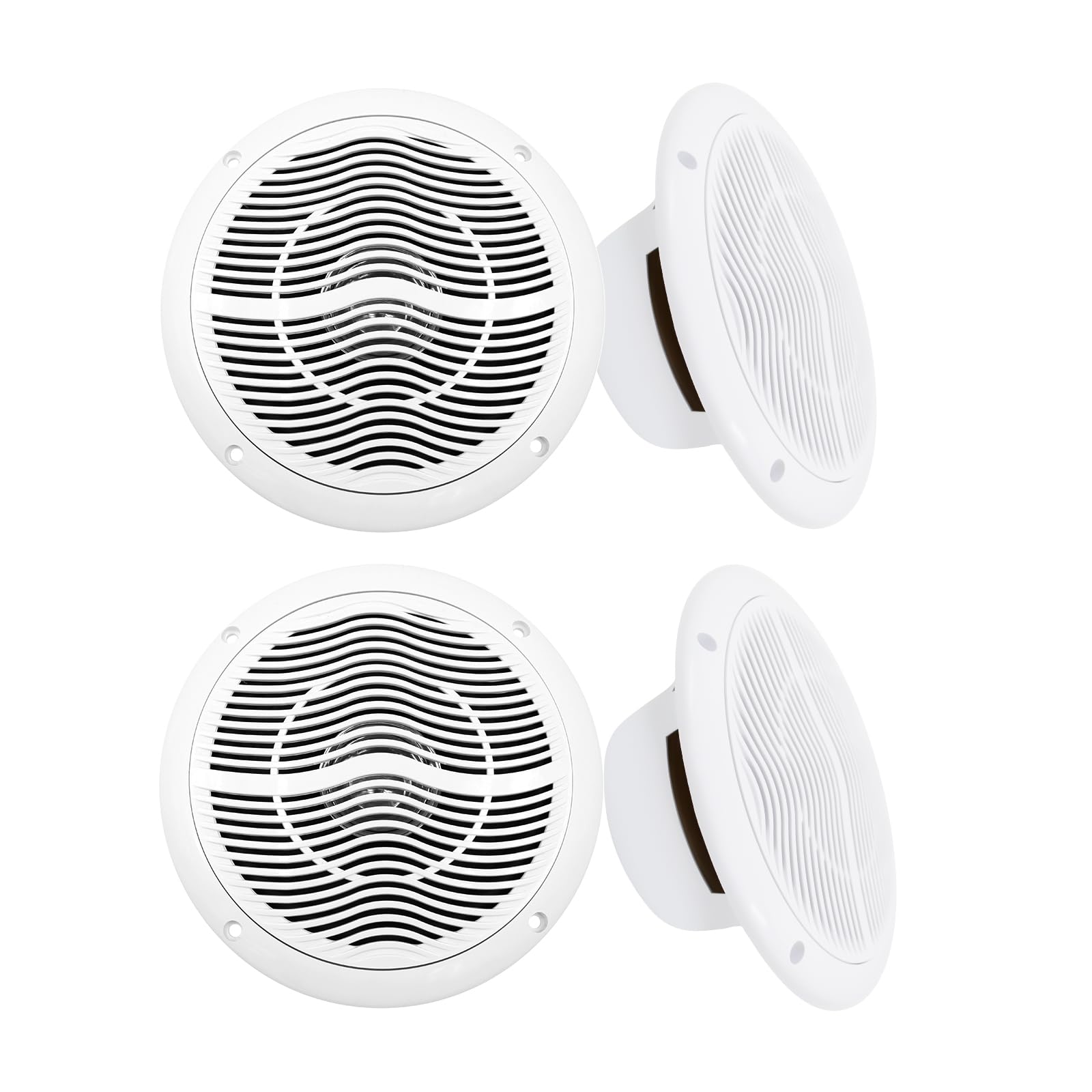 STUDIOFINIX Altavoces Bluetooth Marinos de 6,5 Pulgadas y 240 vatios, baño del Barco (2 Pares)