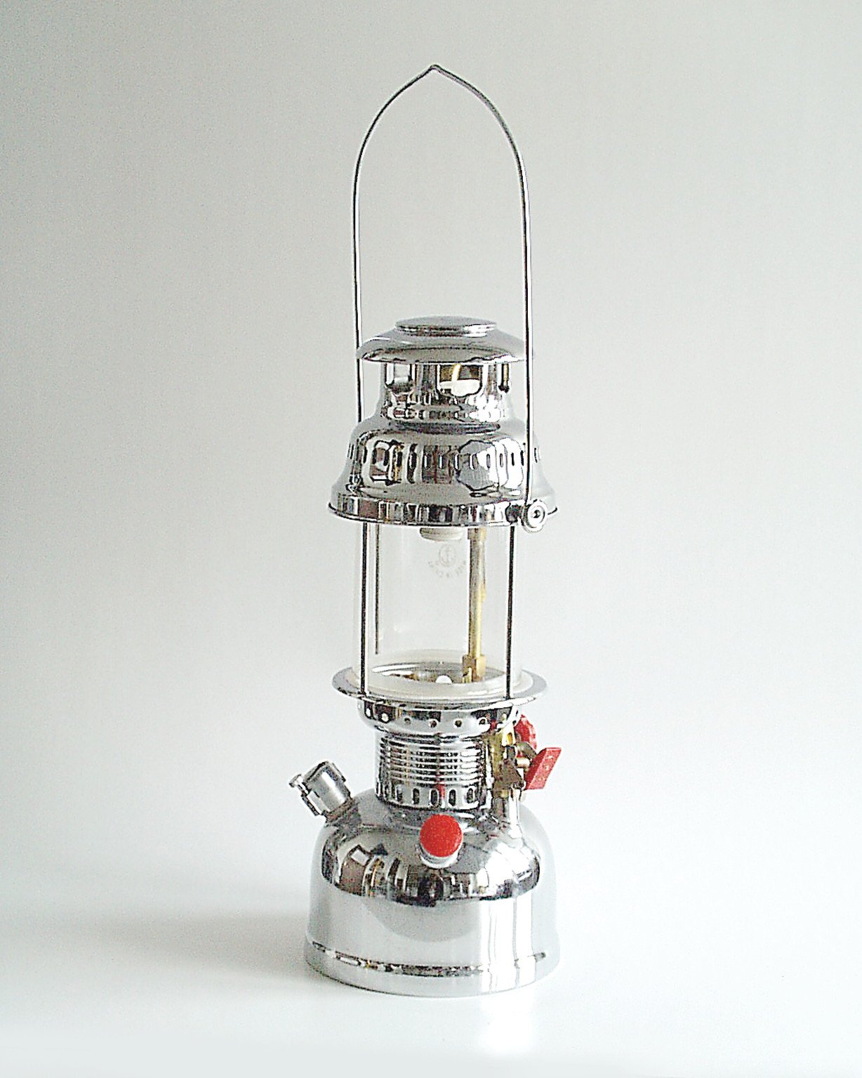 Brüder Mannesmann Petroleum-Hochdrucklampe 400 W, tragbare Campingbeleuchtung mit automatischer Zündung, wetterfest, langlebig, robustes Gehäuse, Ersatzglühstrumpf | M 3068-500