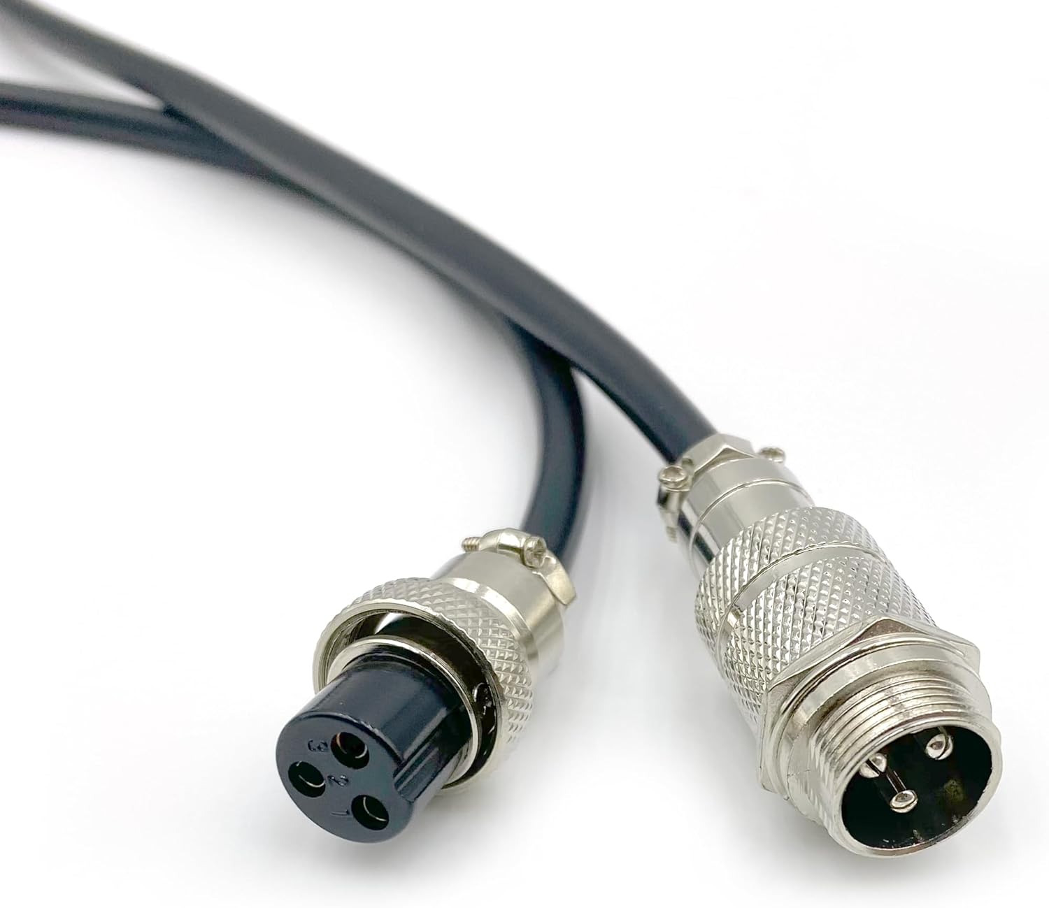 29.53 ft GX16 3 Pin Male to Female Head Aviation Cordset, GX16 3Pins Female to Male Connector Electrical Cable Panel Mount Circular Metal Aviation Adapter Cordset for Ships 18AWG (9meter)