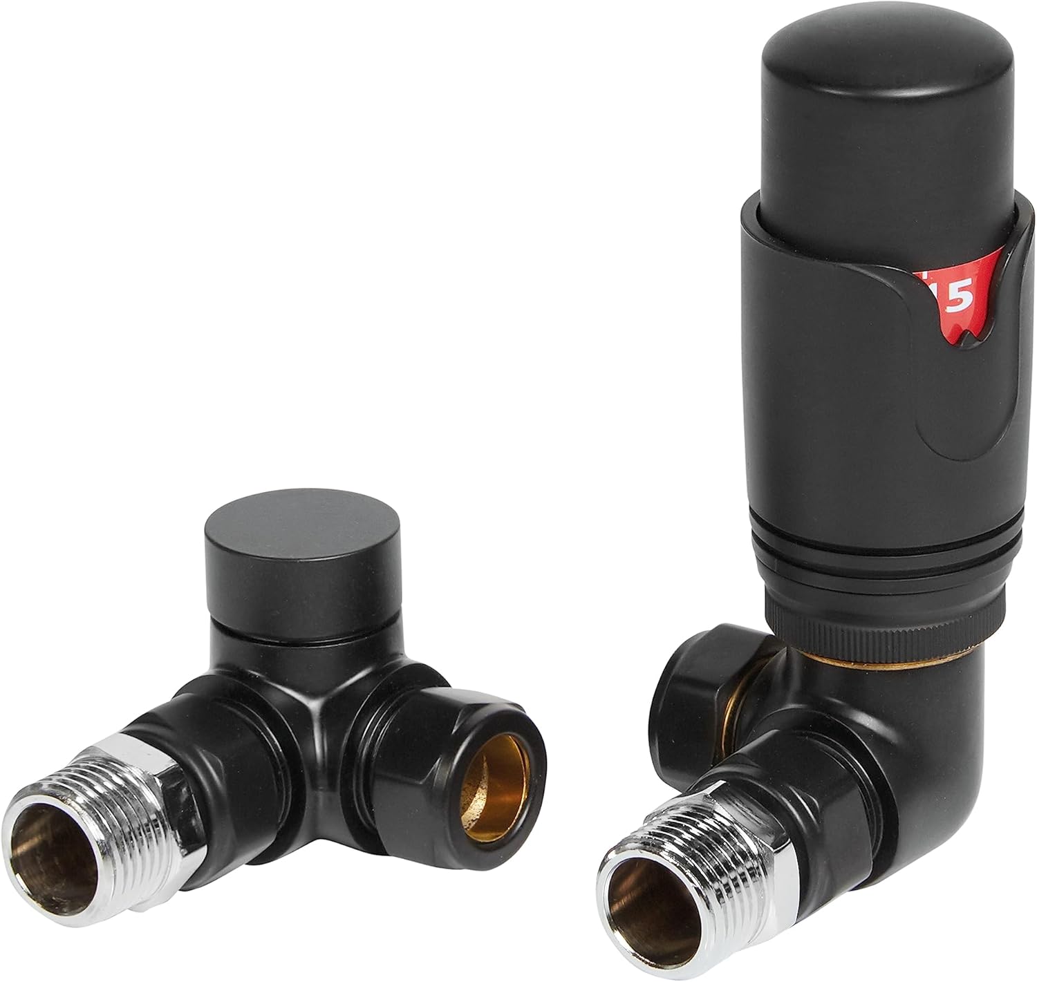 Thermostatic Radiator Valves and Corner Lockshield Valve Classy and