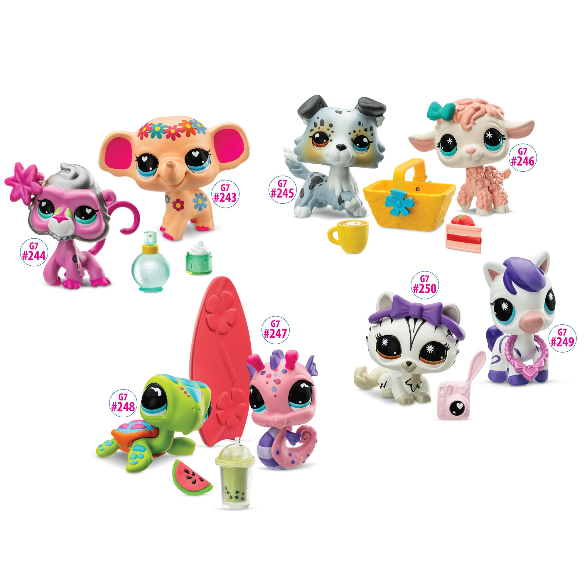 Littlest Pet Shop Lot de 2 paires d'animaux de compagnie série 4