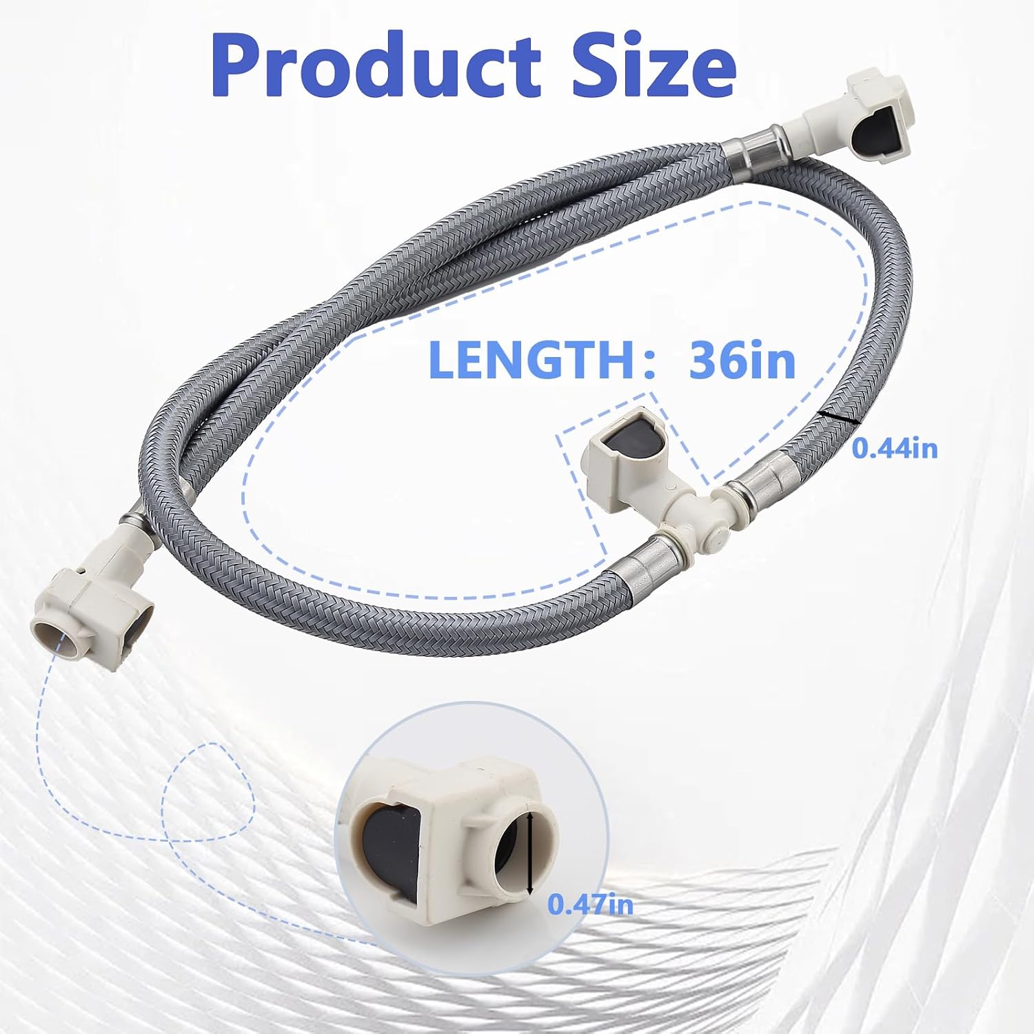 Bathroom Sink Faucet Replacement Hose Kit for Moen 114299 113016, Duralock Quick Connections, Supply Hose kit Fits Moen 9000 Valves & Wide-mouth Bathroom Sinks