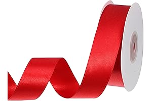 Double-Faced Red Satin Ribbon for a Touch of Elegance