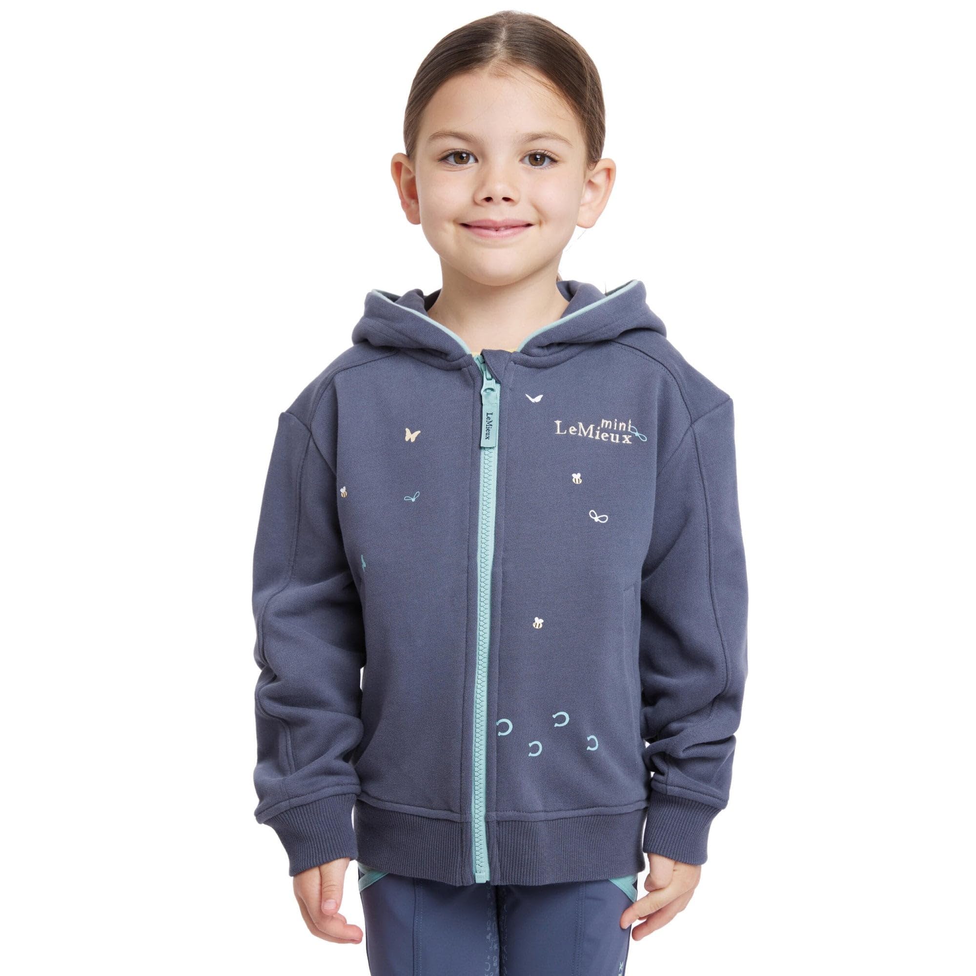 LeMieux Mini Charlie Zip Through Hoodie - Dusk Blue - 5-6 Years