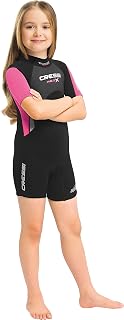 Traje de neopreno Shorty Junior para snorkel, surf y paddleboard - para niños de 2 a 13 años - Fabricado en neopreno de 3 mm con doble forro, ideal para aguas medianamente frías - Med X Junior: diseñado en Italia