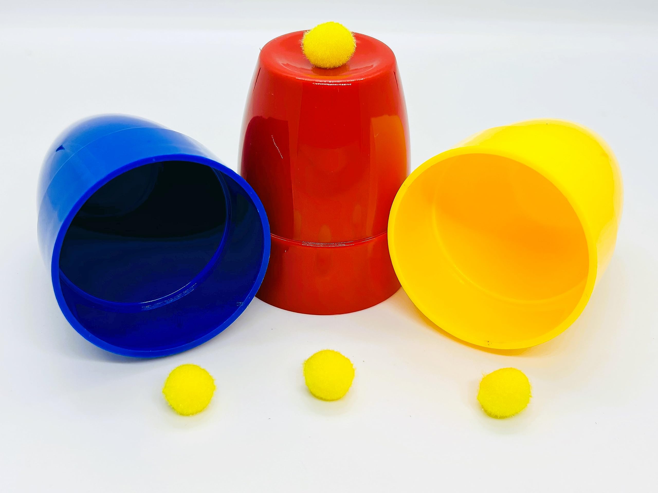 A SARKAR MAGIC SHOP Three Cups and Balls Magic (Plastic) Magic Trick