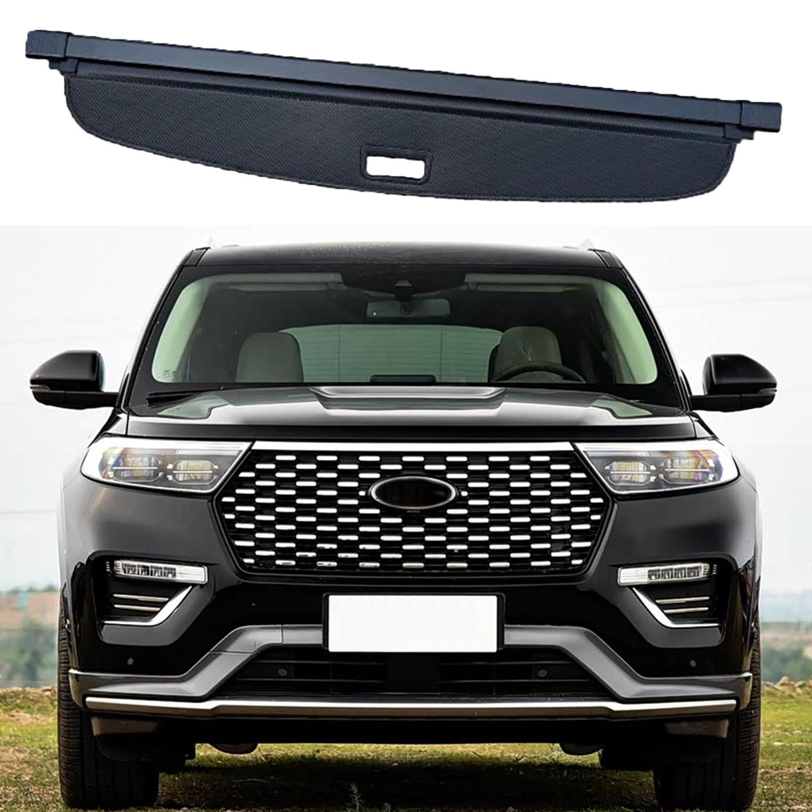 SXLGDW Car Retractable Rear Trunk Parcel Shelf,Compatible with Ford Explorer 2020-2023,Car parts